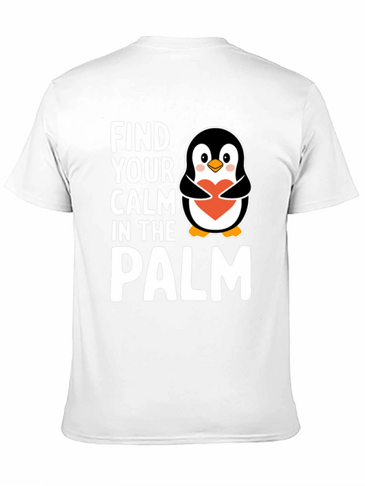 Find Your Calm Penguin T-Shirt - Unisex Cotton Tee