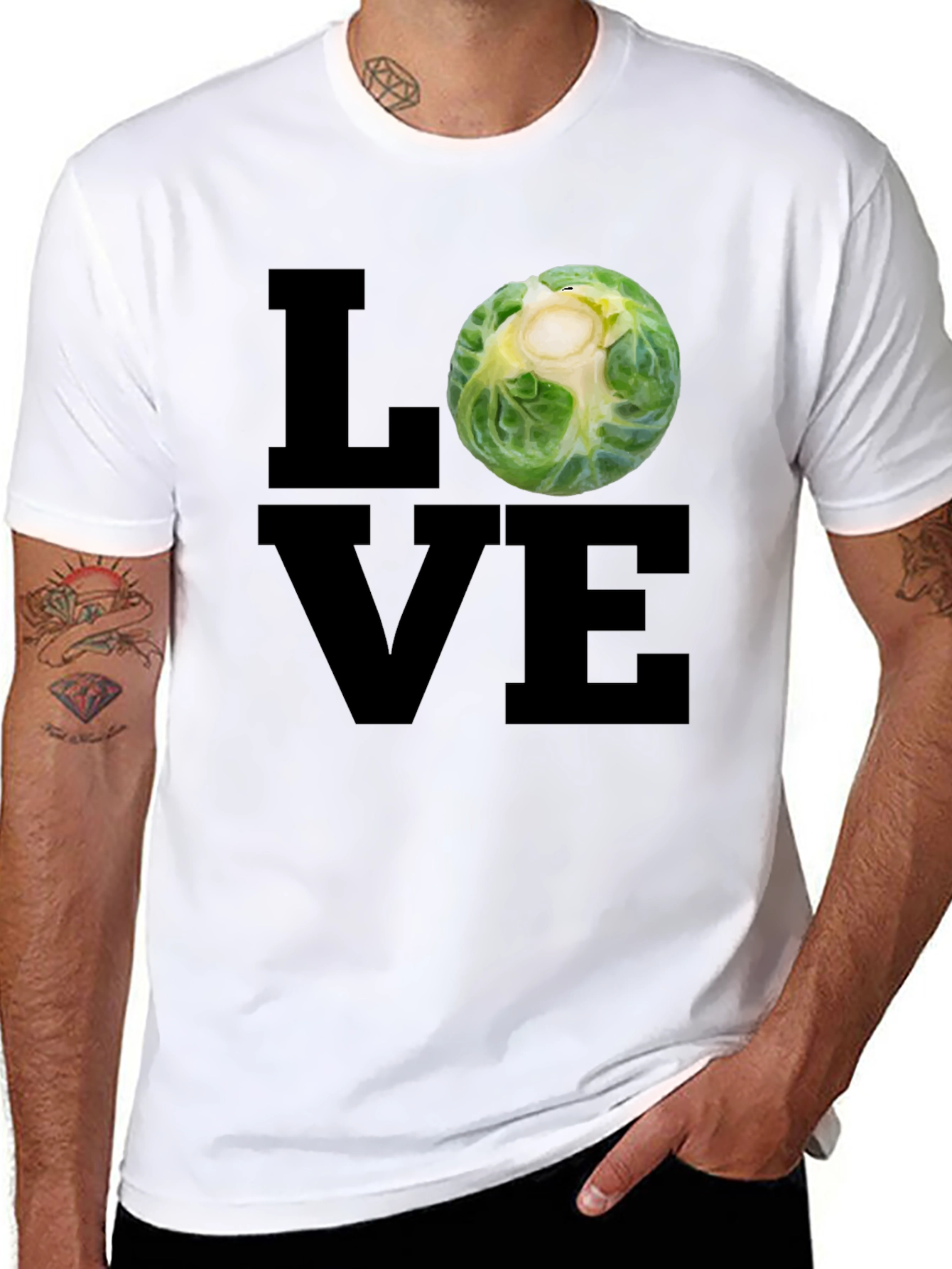Love Sprouts T-Shirt - Black Graphic Tee