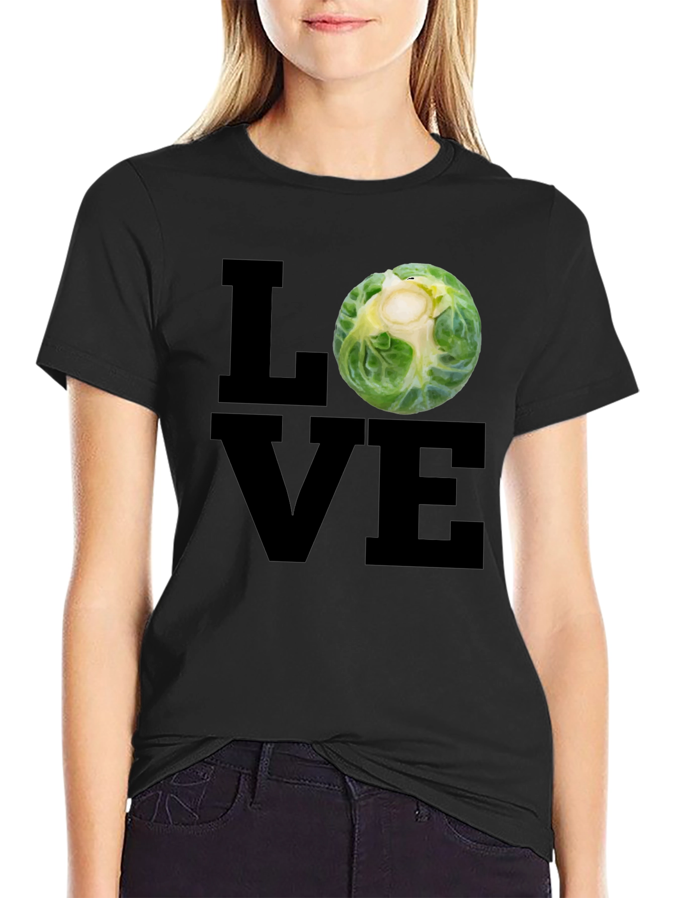 Love Sprouts T-Shirt - Black Graphic Tee