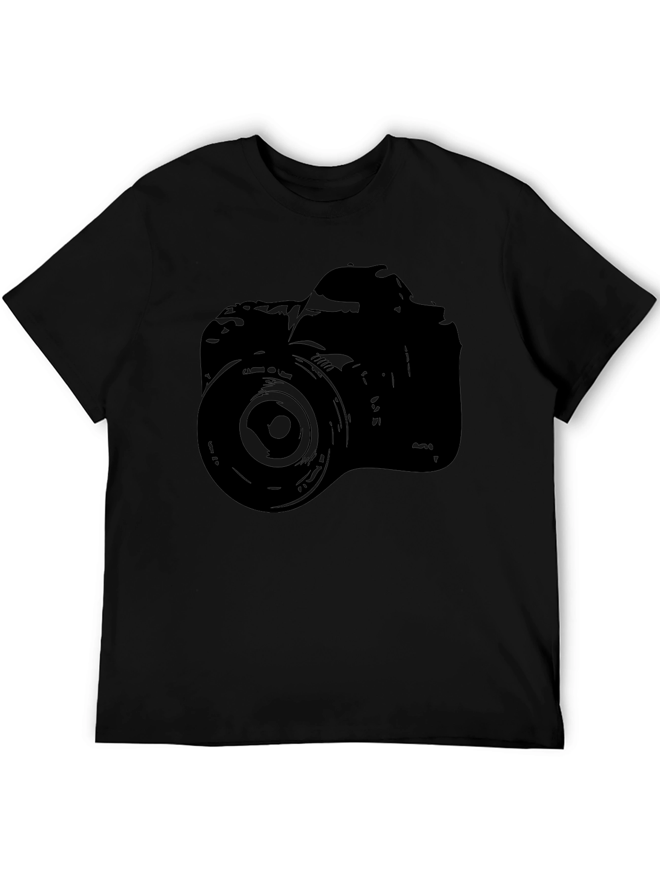 DSLR Camera Graphic Black T-Shirt