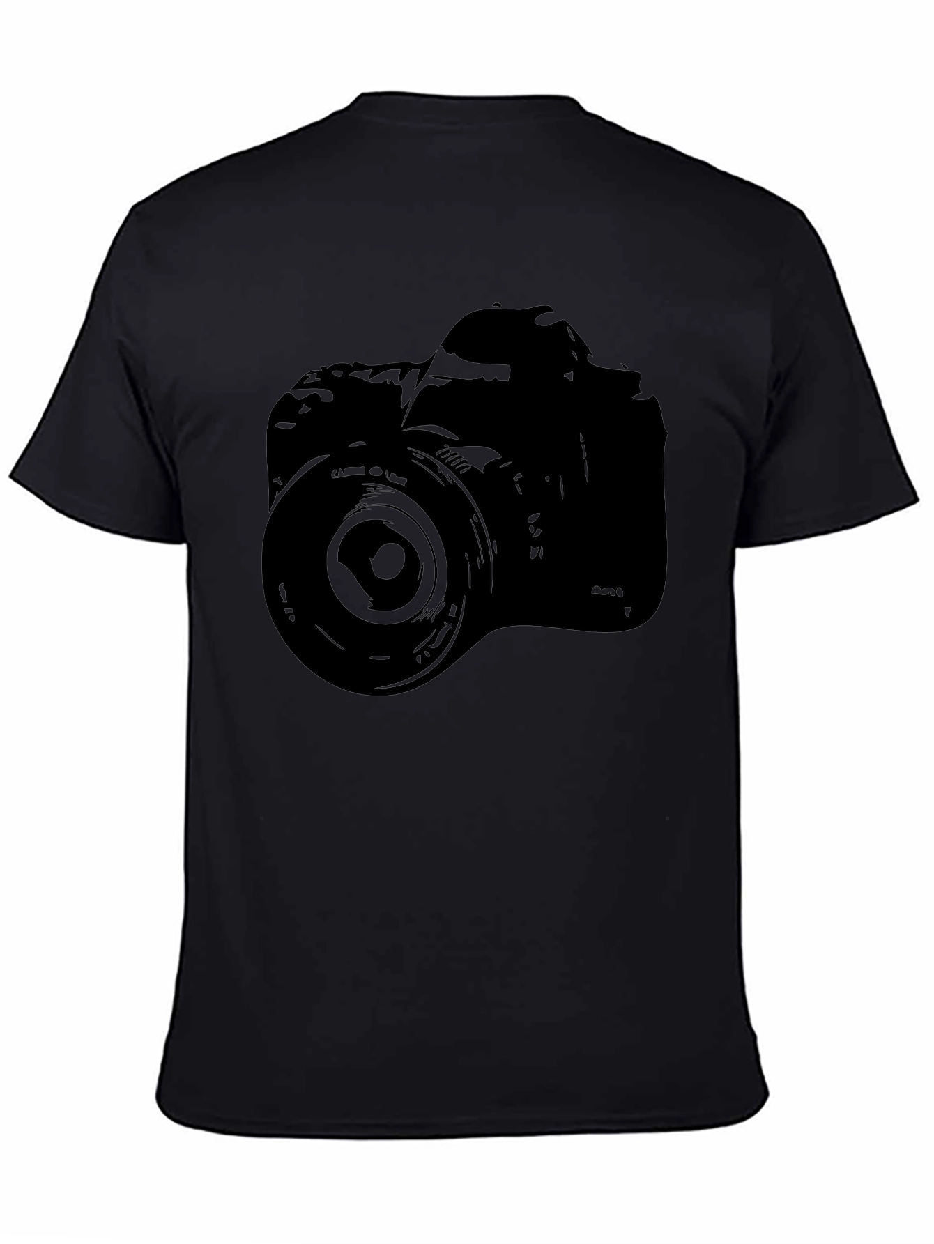 DSLR Camera Graphic Black T-Shirt