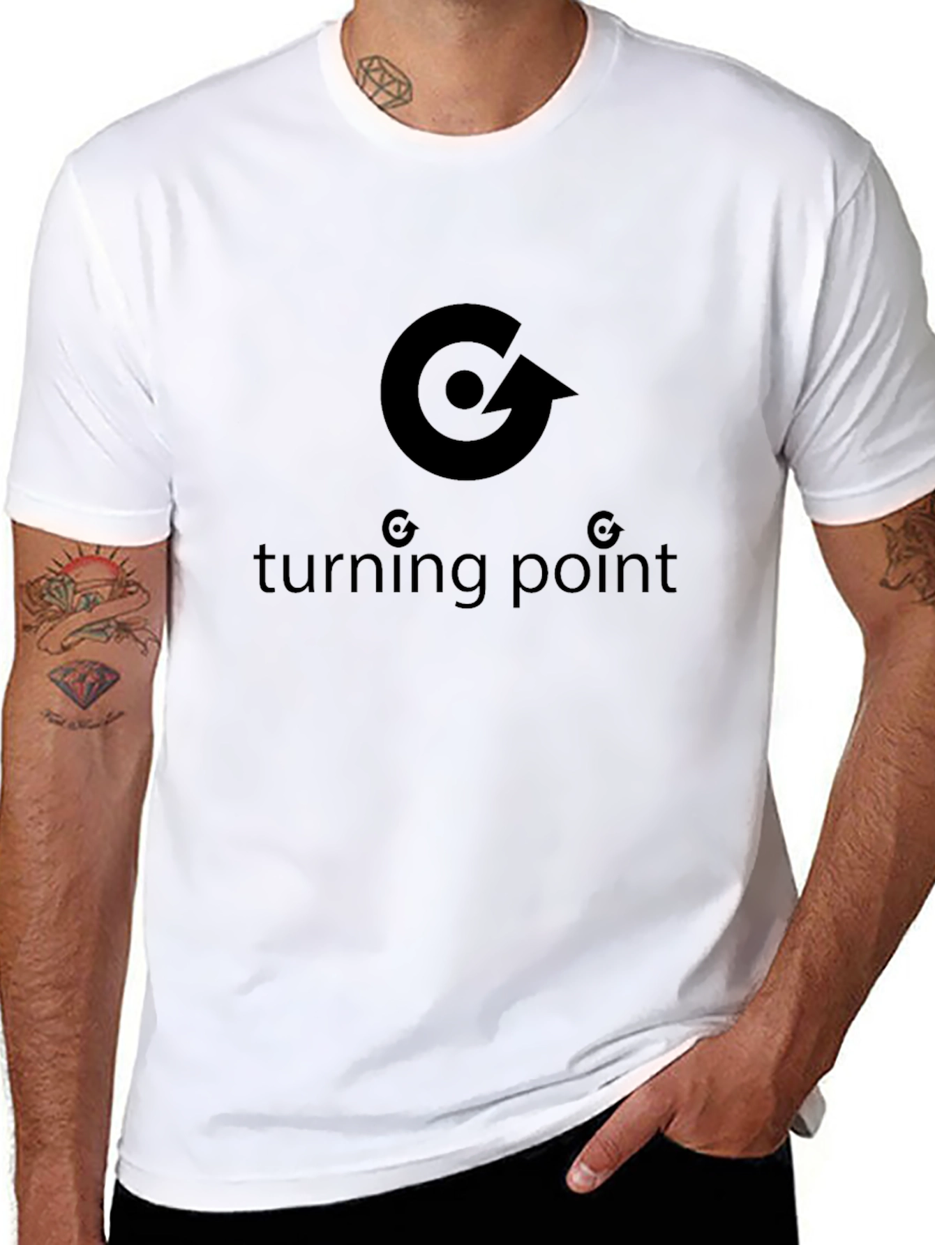 Turning Point Graphic Tee - Modern Black T-Shirt