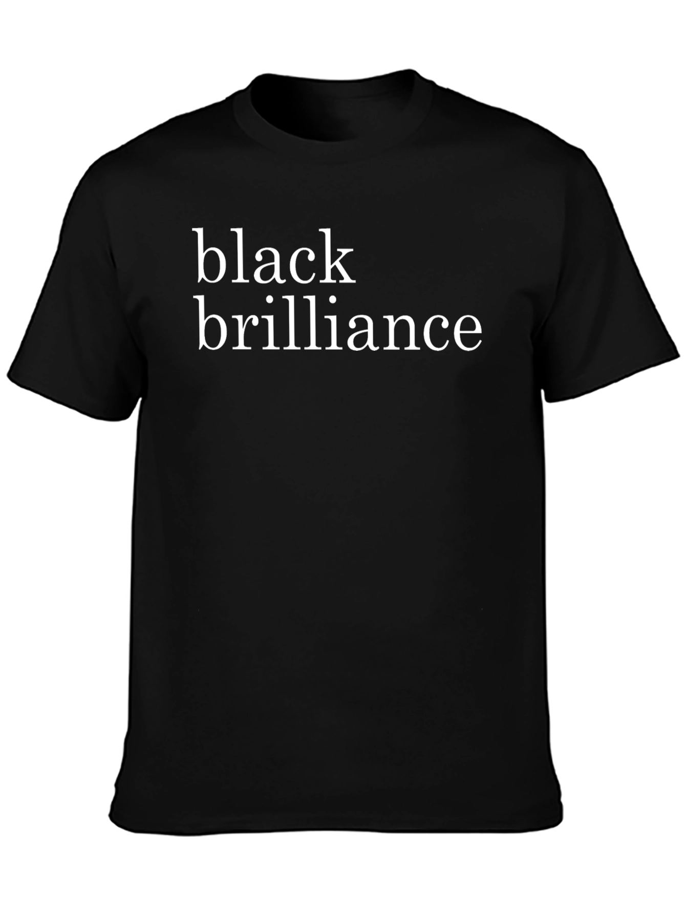 Black Brilliance Graphic Tee - Modern Style