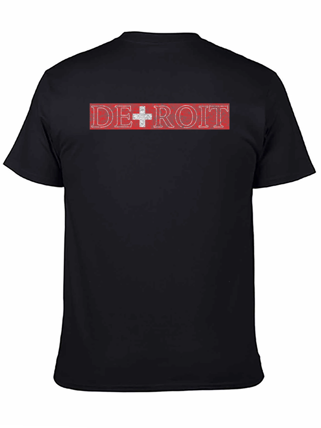 Detroit Red & White Graphic T-Shirt