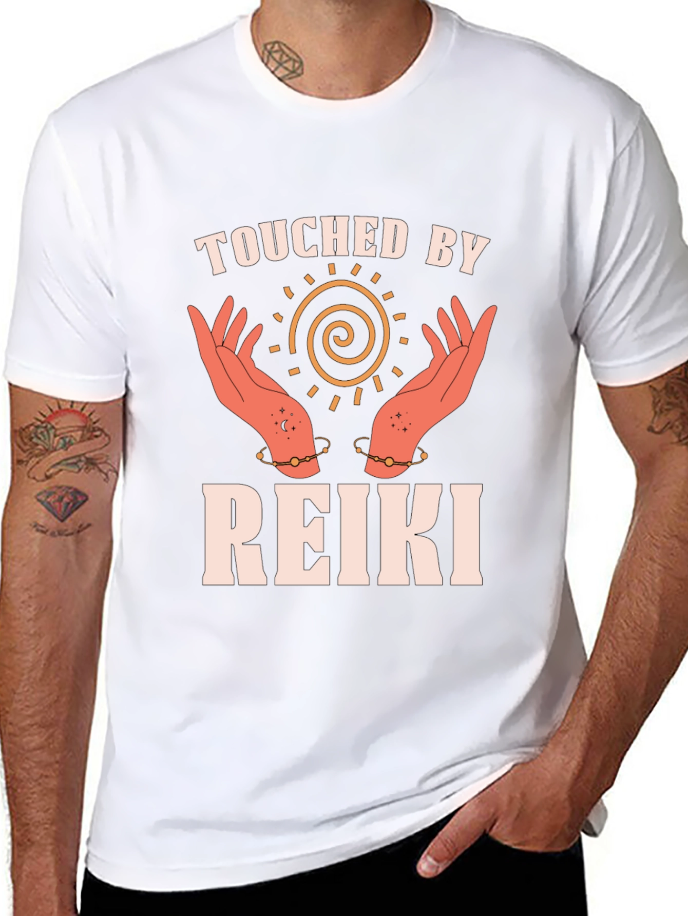Touched by Reiki Spiritual Graphic Tee