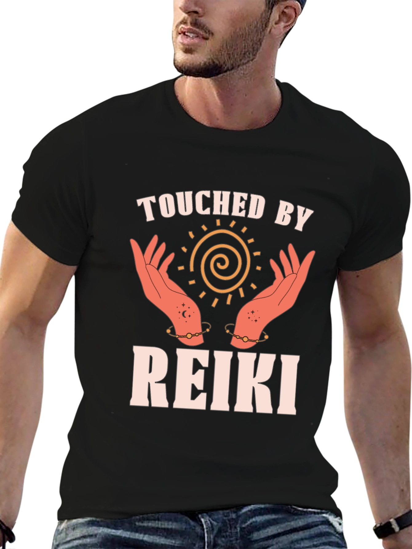 Touched by Reiki Spiritual Graphic Tee