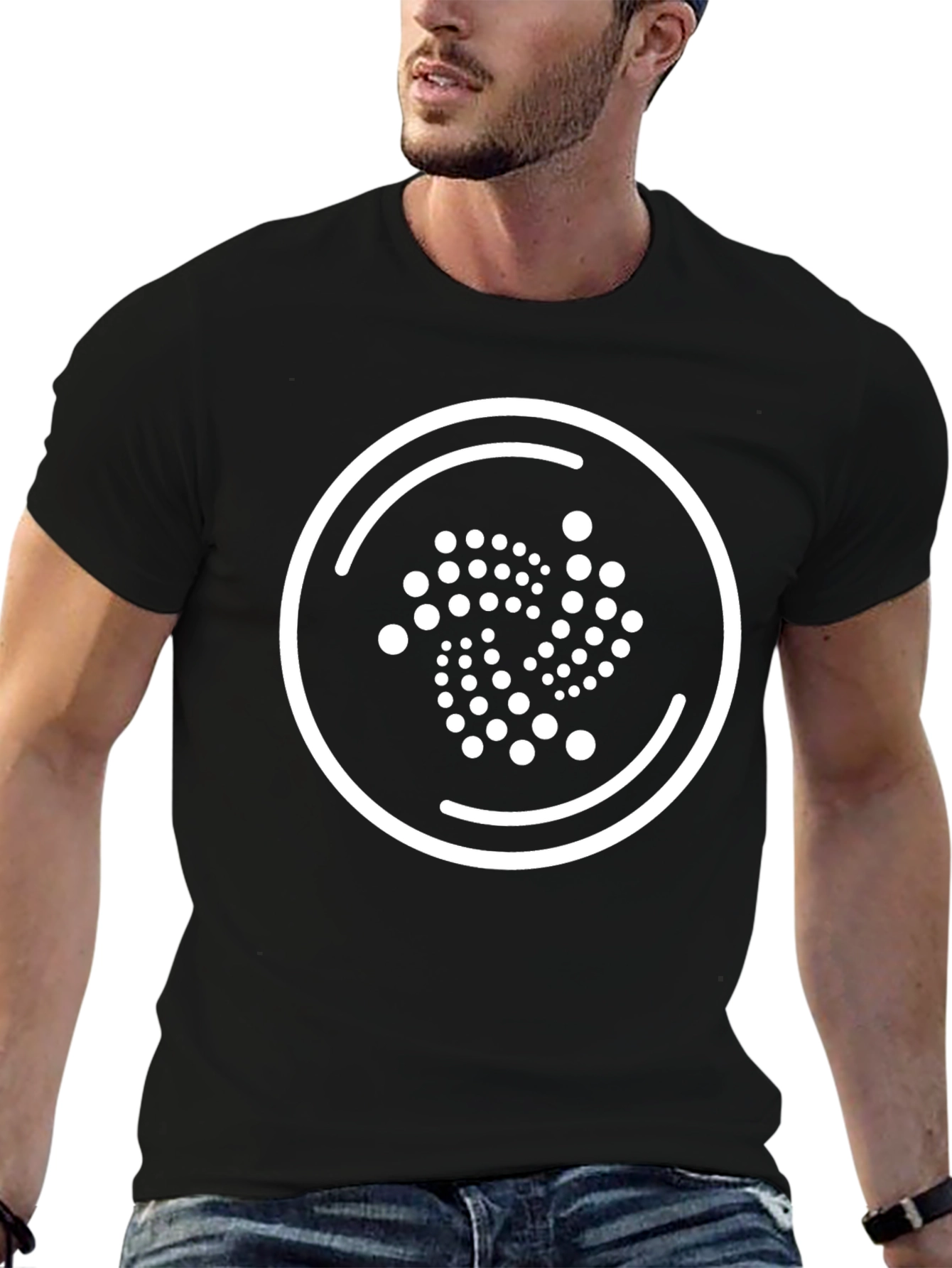 IOTA Crypto Logo Black T-Shirt