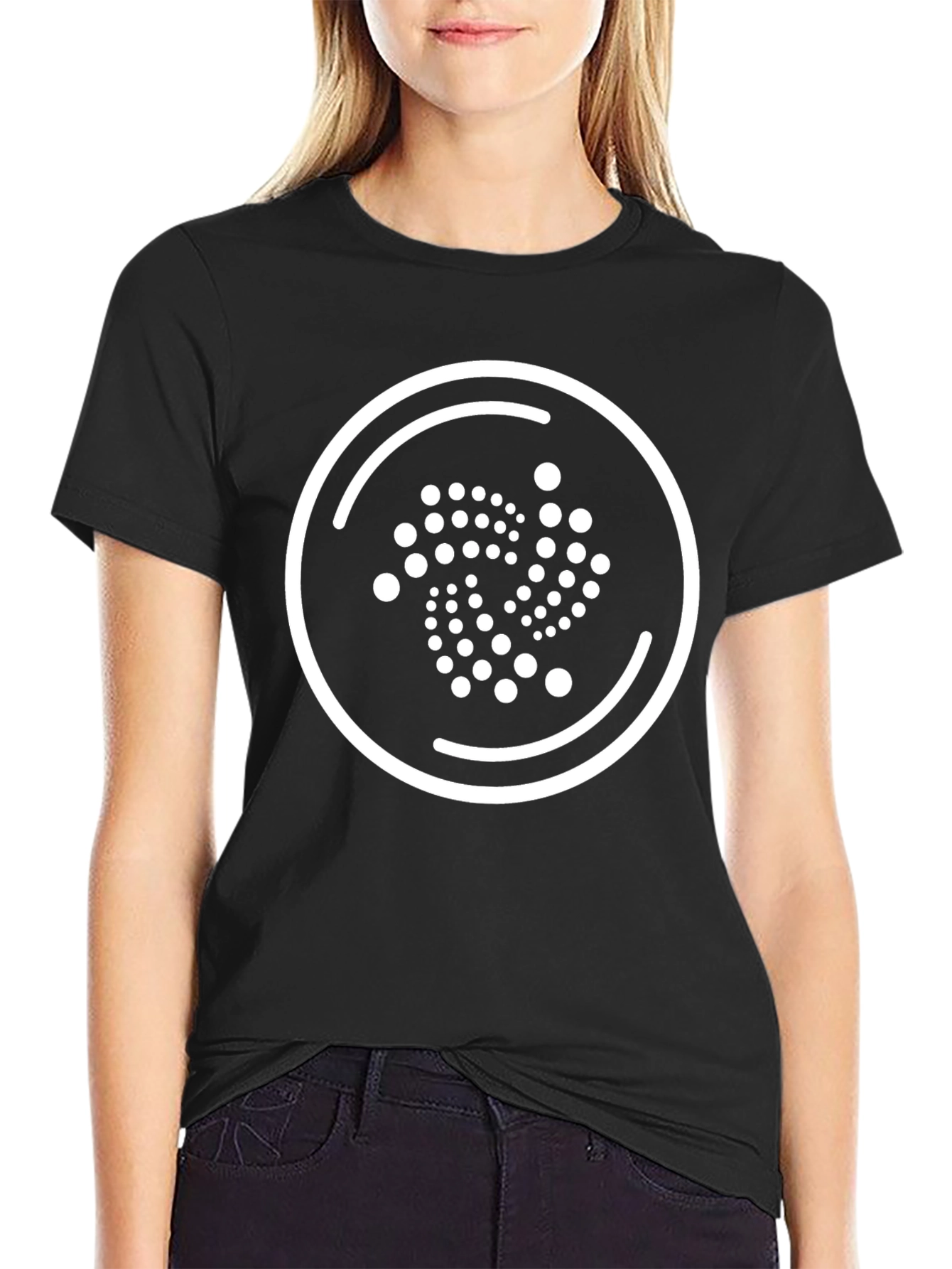 IOTA Crypto Logo Black T-Shirt