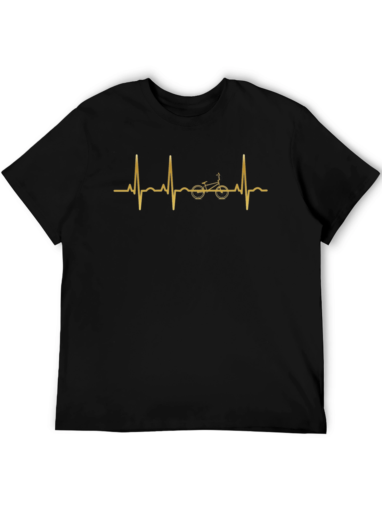 Bike Heartbeat Graphic Tee - Cycling Lover Shirt