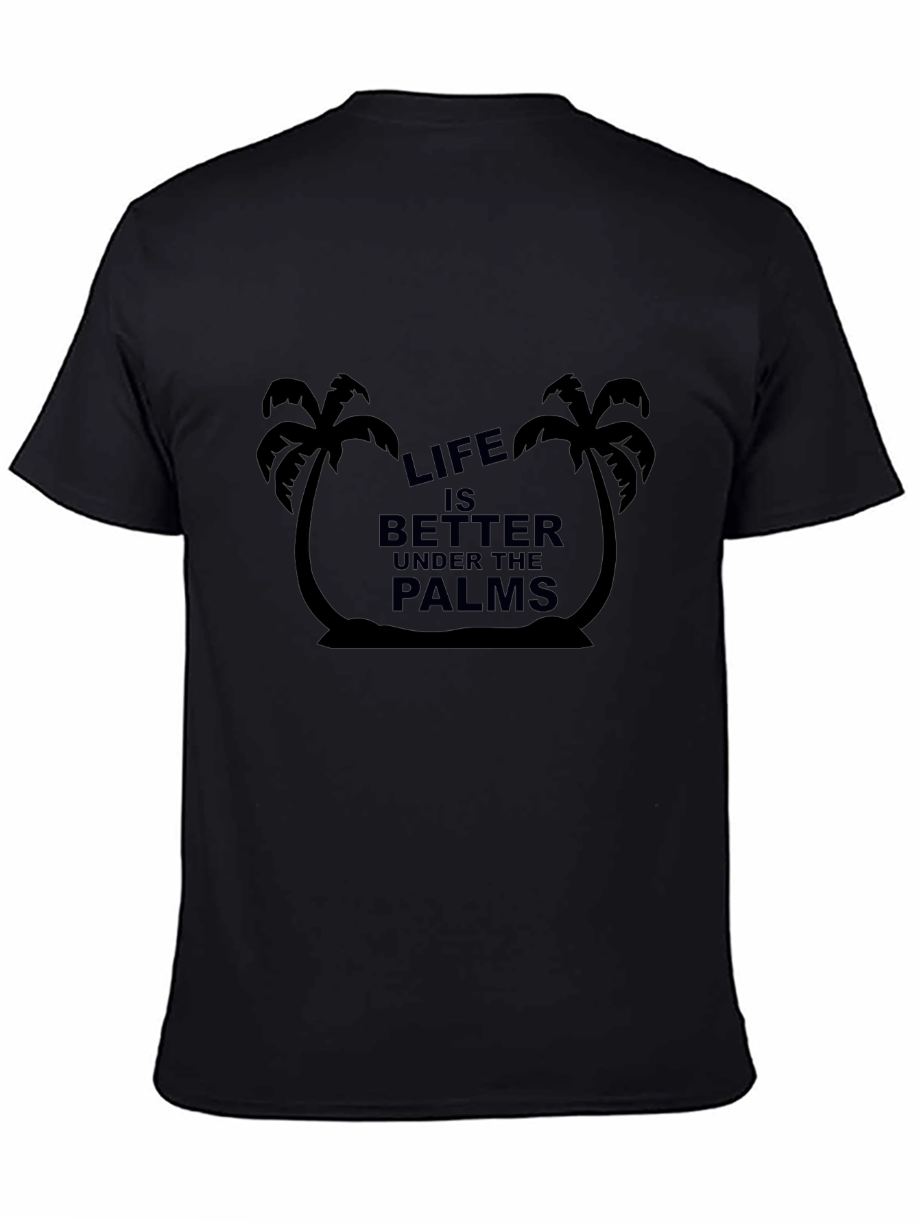 Life Under the Palms Black Graphic Tee