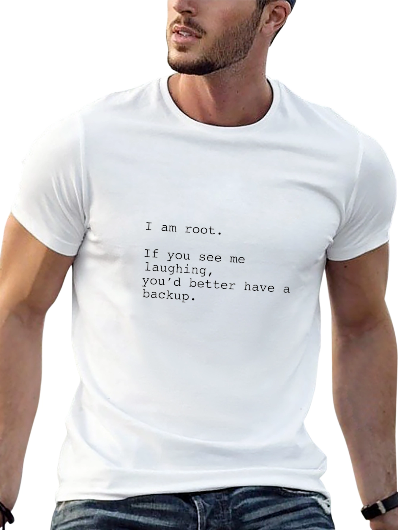 Root Laughing Black T-Shirt