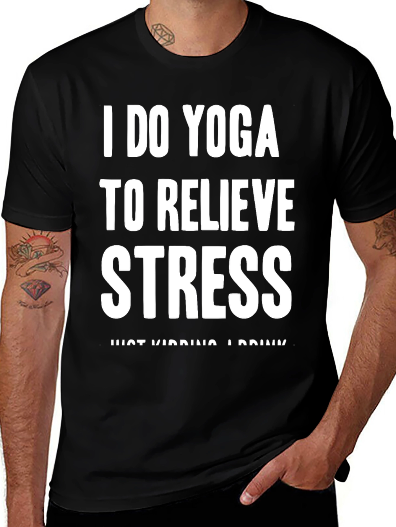 Yoga and Drinks T-Shirt - Funny Workout Tee
