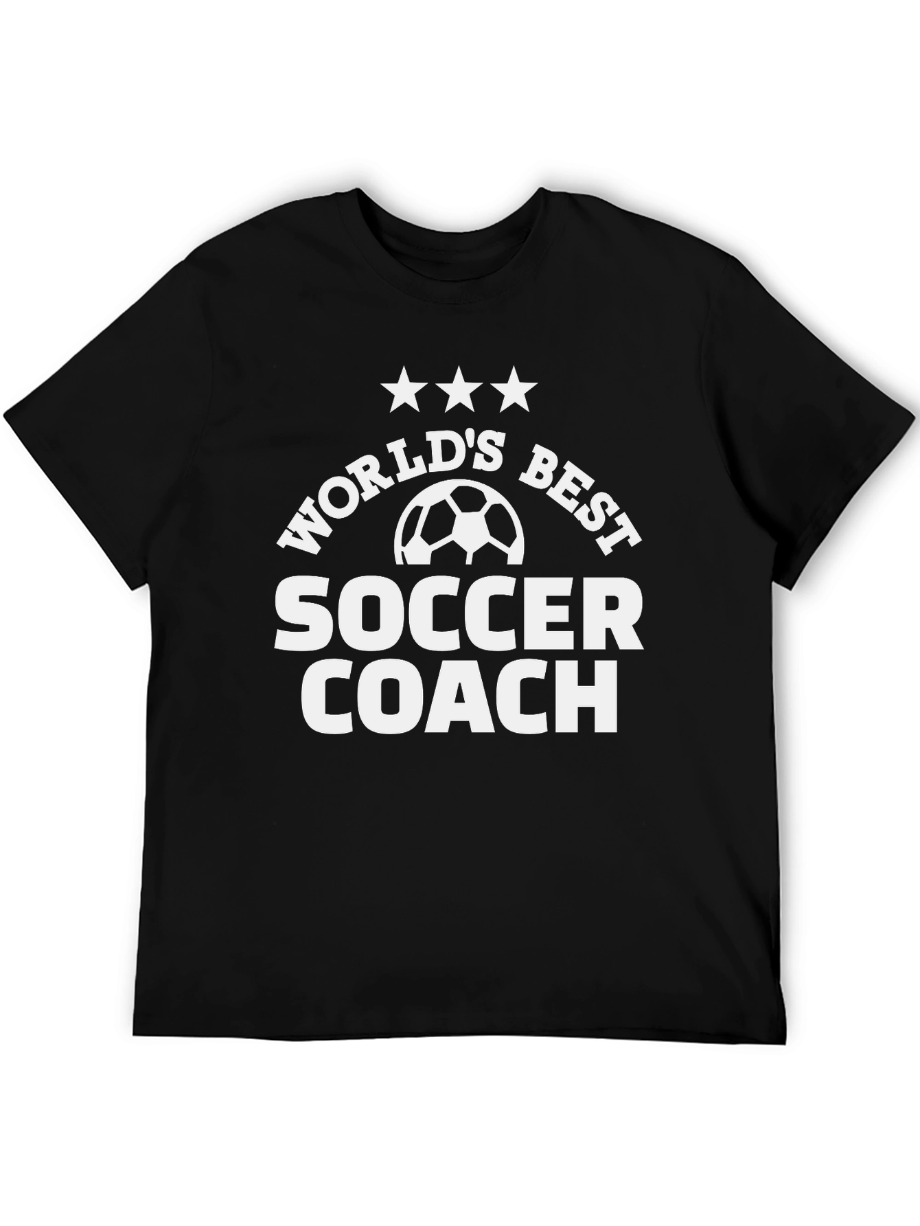 Worlds Best Soccer Coach Black T-Shirt
