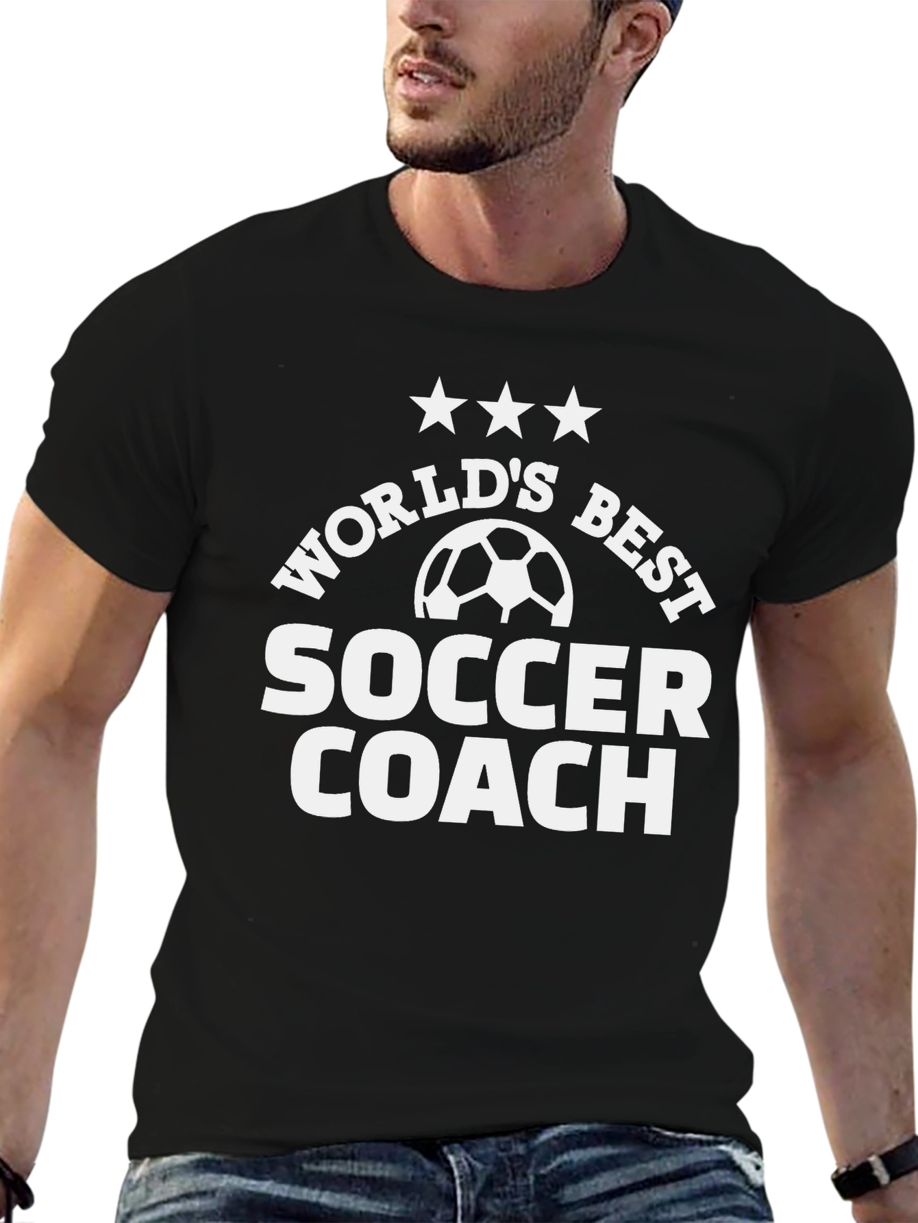 Worlds Best Soccer Coach Black T-Shirt