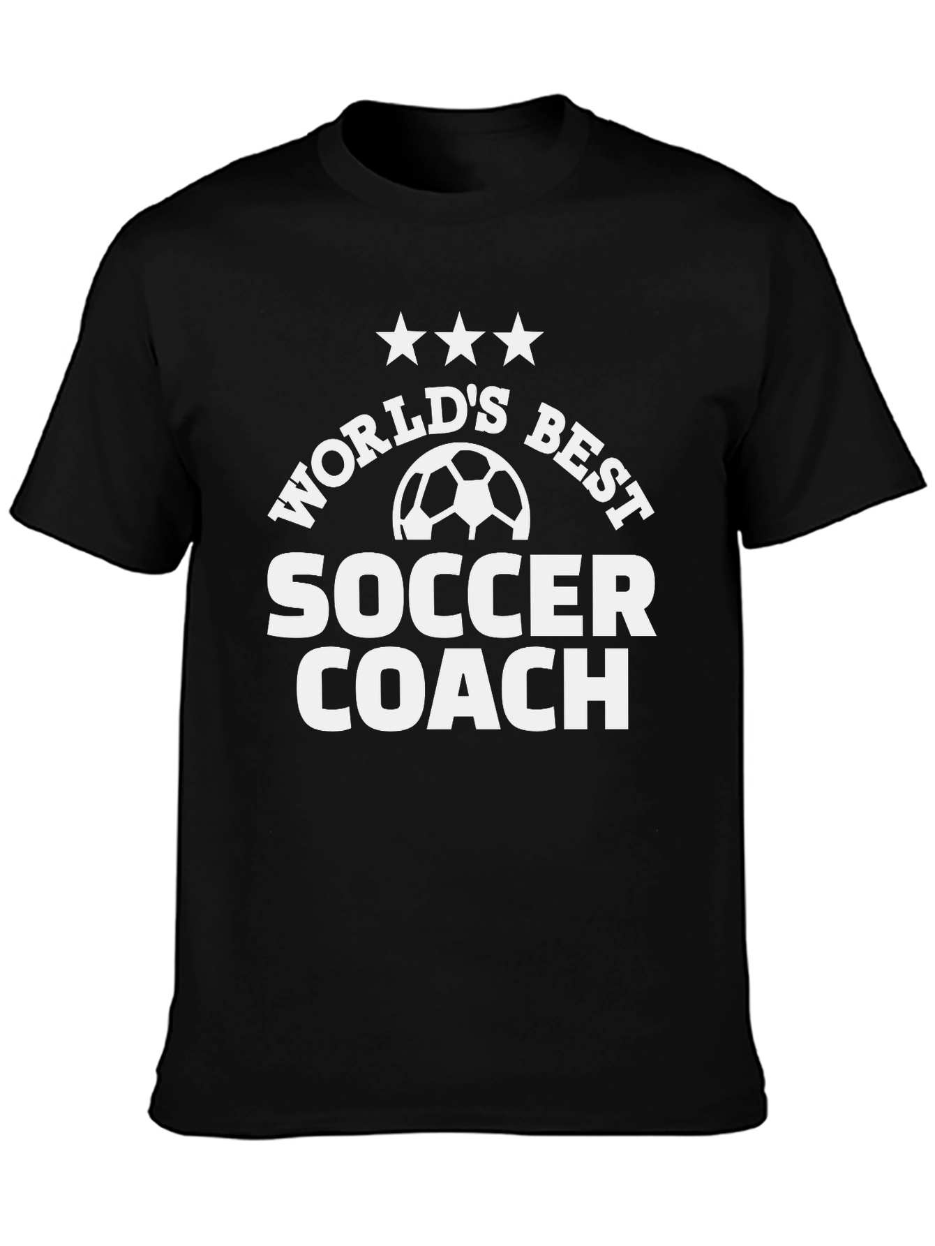 Worlds Best Soccer Coach Black T-Shirt