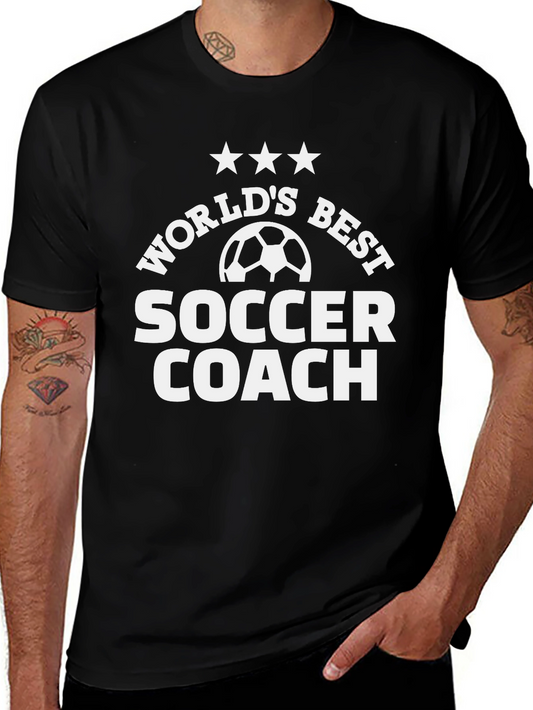 Worlds Best Soccer Coach Black T-Shirt
