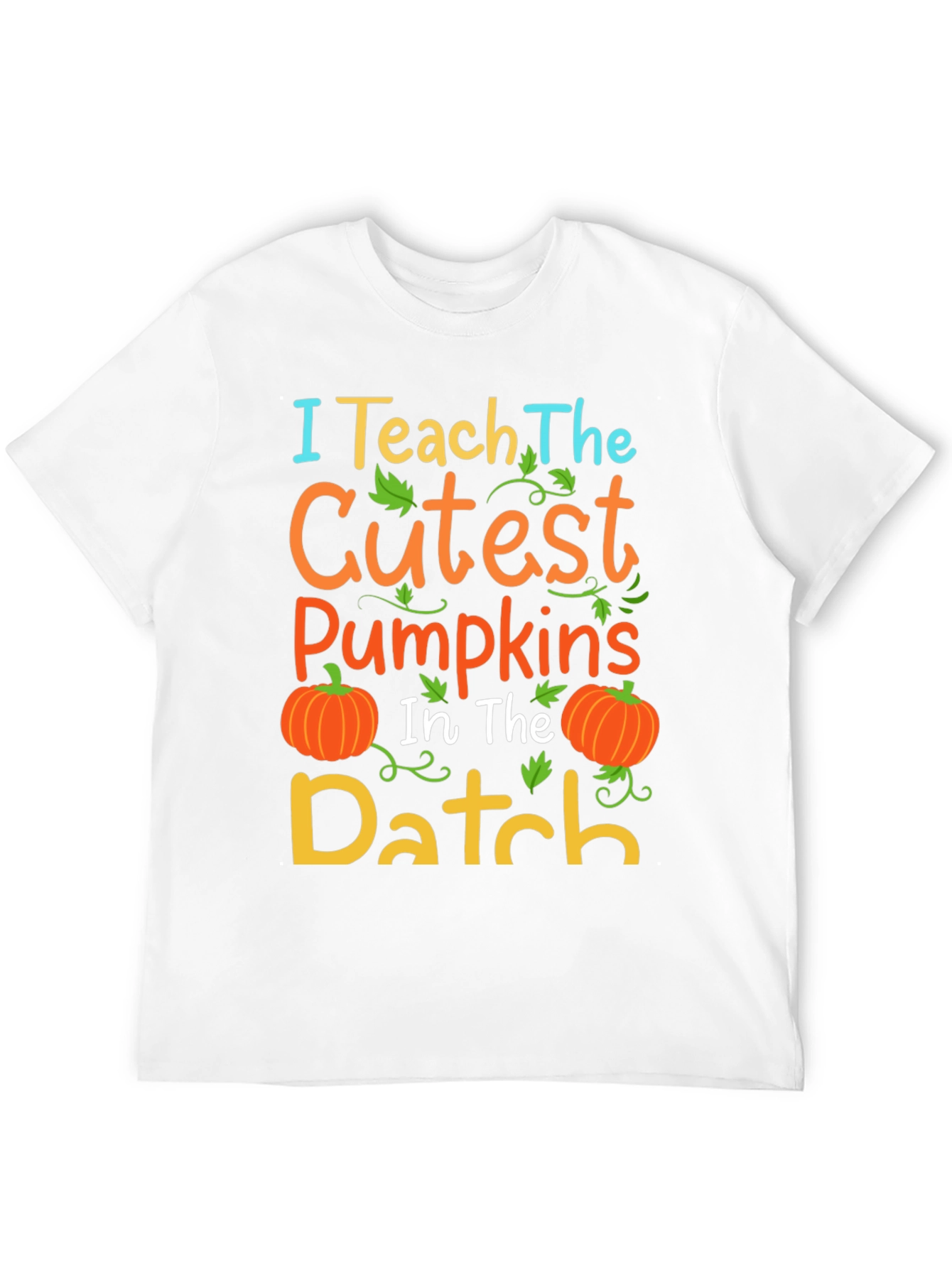 Cute Teacher Halloween Pumpkin Patch T-Shirt