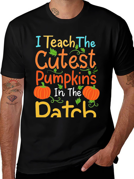 Cute Teacher Halloween Pumpkin Patch T-Shirt
