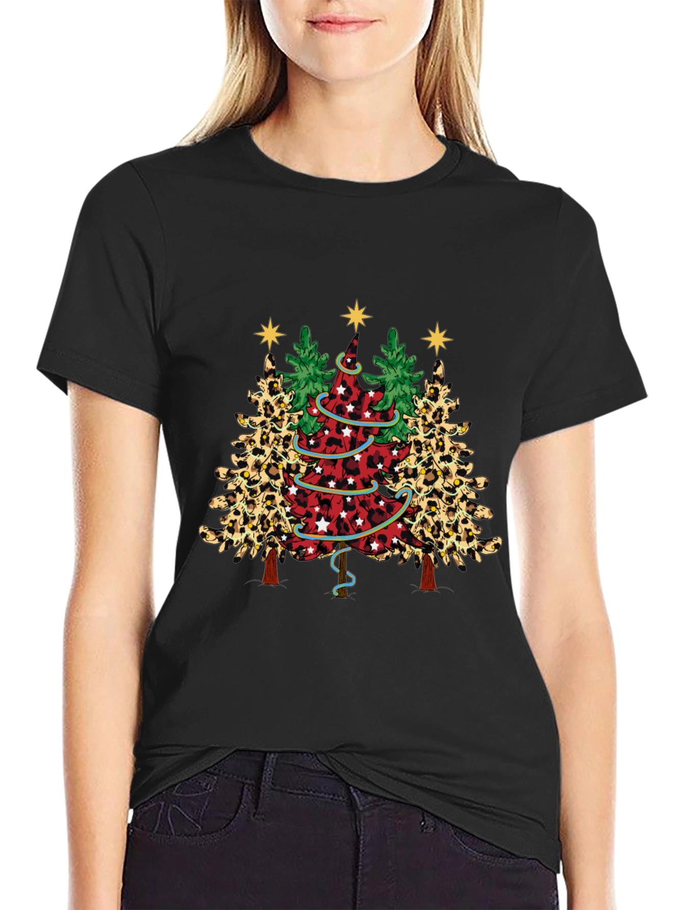 Festive Christmas Tree Graphic Tee