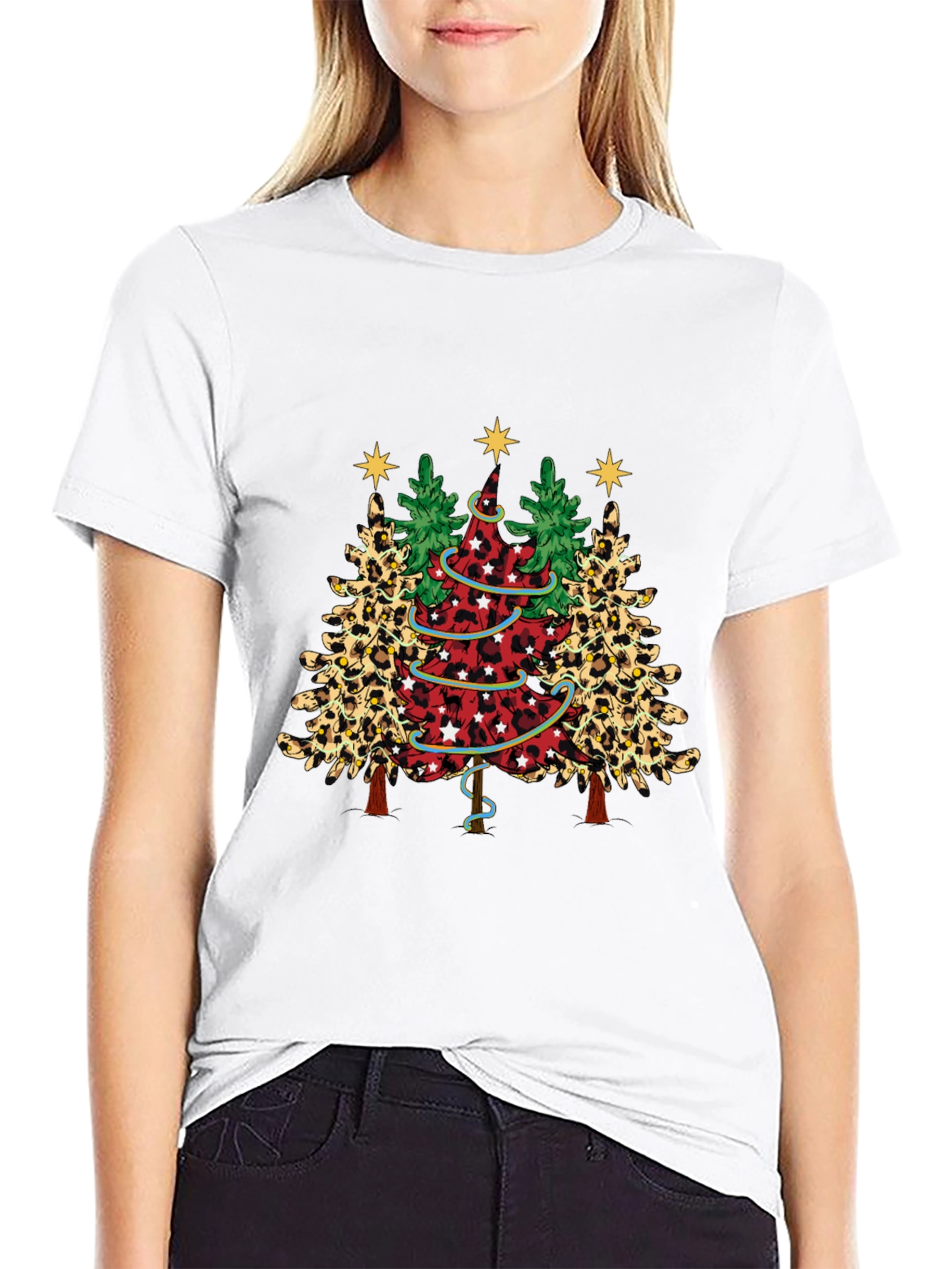 Festive Christmas Tree Graphic Tee