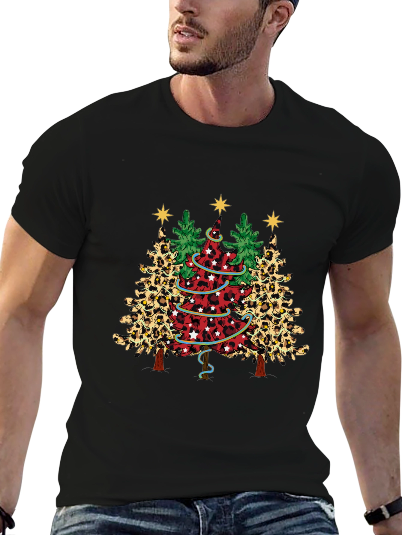 Festive Christmas Tree Graphic Tee
