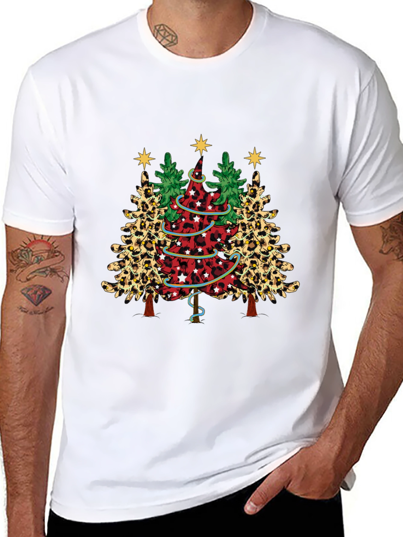 Festive Christmas Tree Graphic Tee