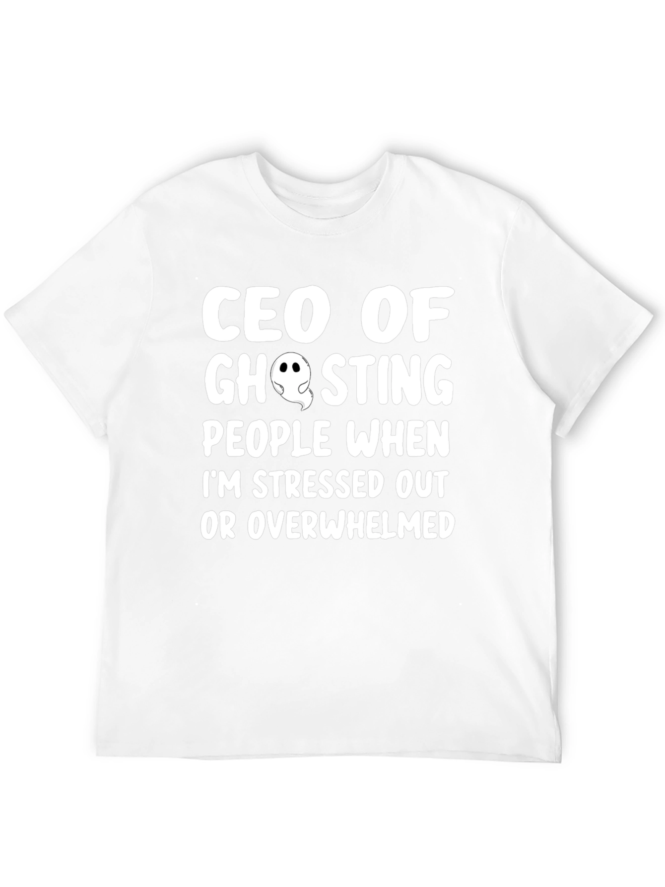 CEO of Ghosting Graphic Tee - Black Cotton Blend