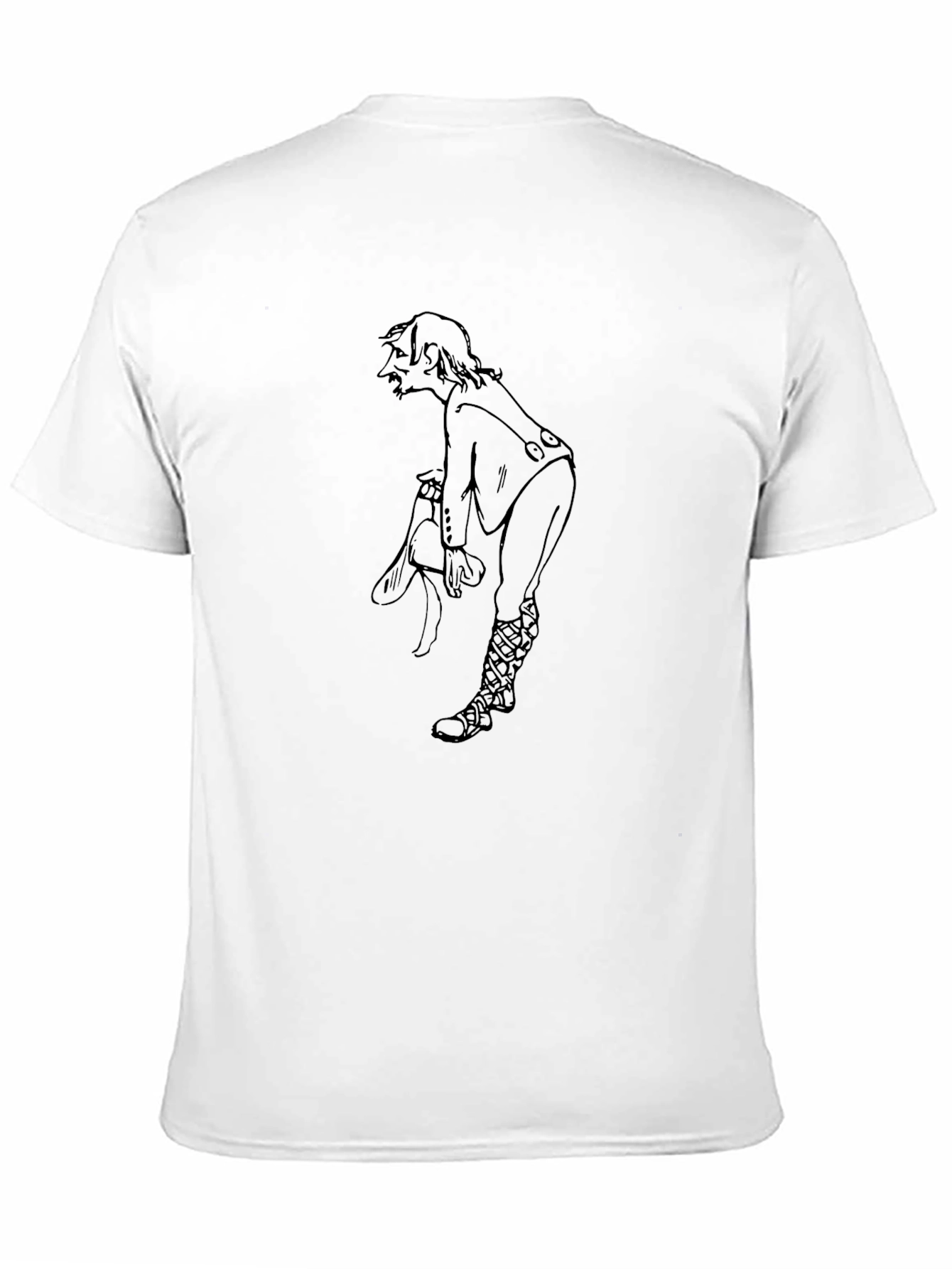 Black T-Shirt with Elf Graphic