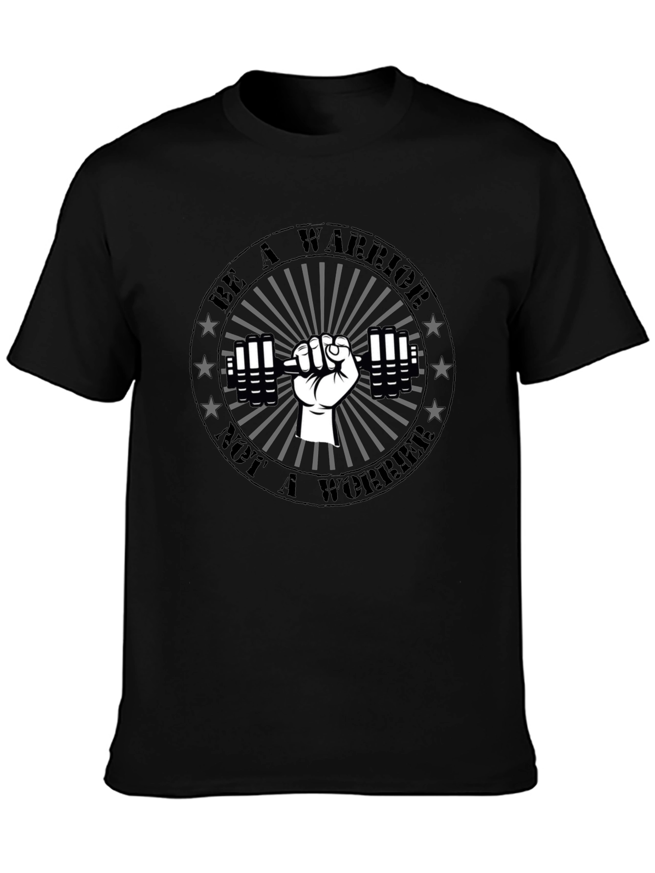 Be A Warrior Graphic T-Shirt - Black