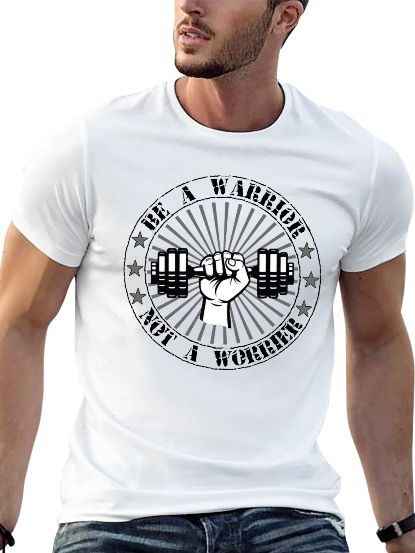 Be A Warrior Graphic T-Shirt - Black