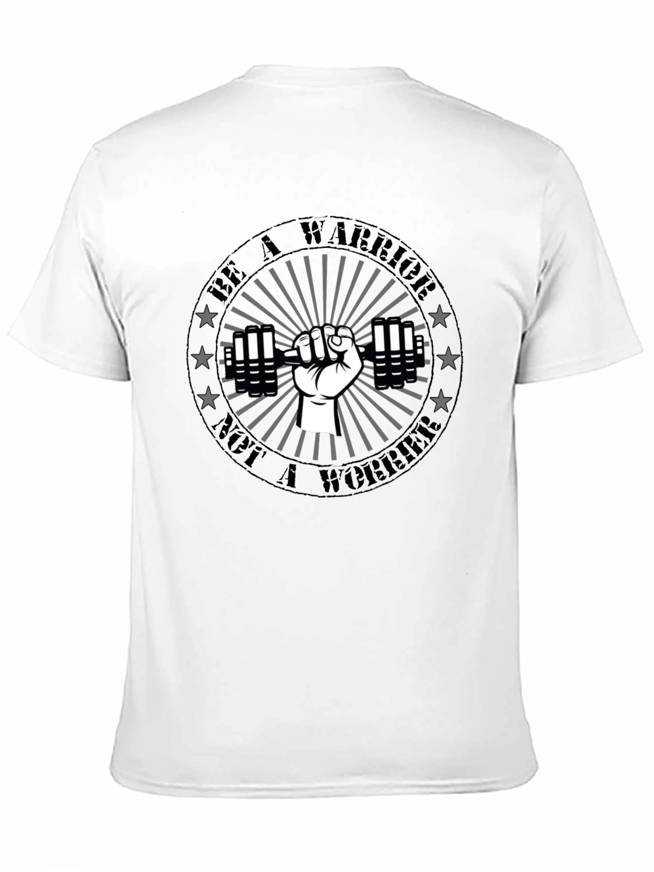 Be A Warrior Graphic T-Shirt - Black