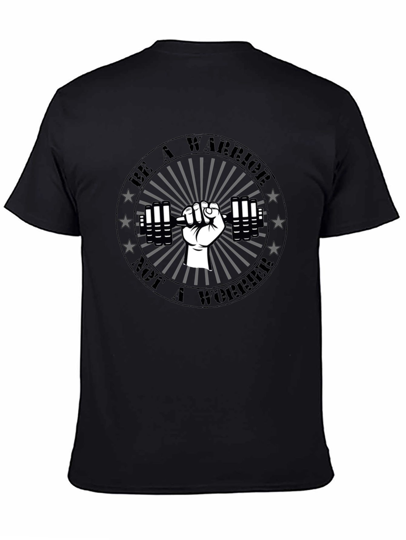 Be A Warrior Graphic T-Shirt - Black
