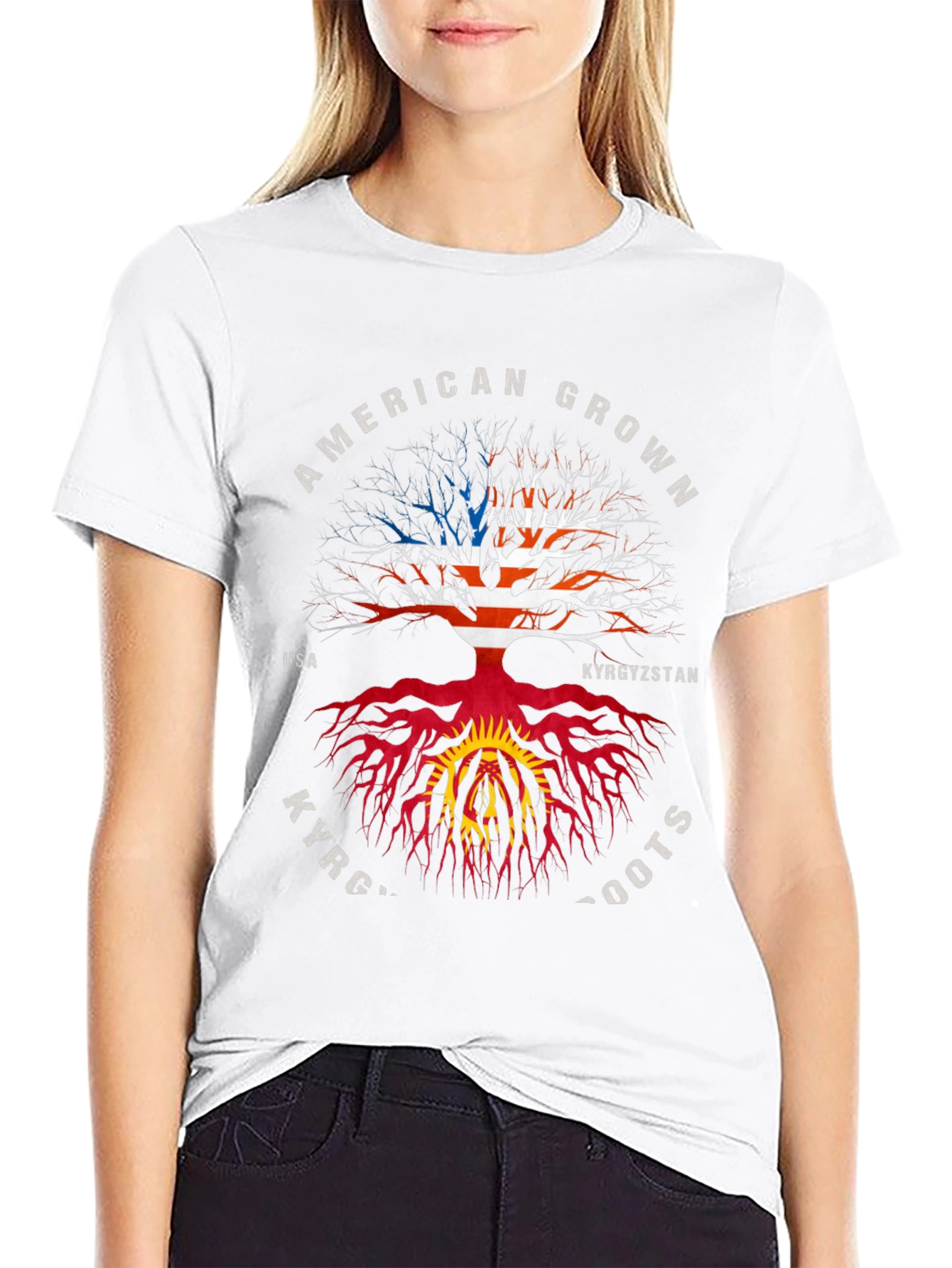 American Grown Kyrgyzstan Roots T-Shirt