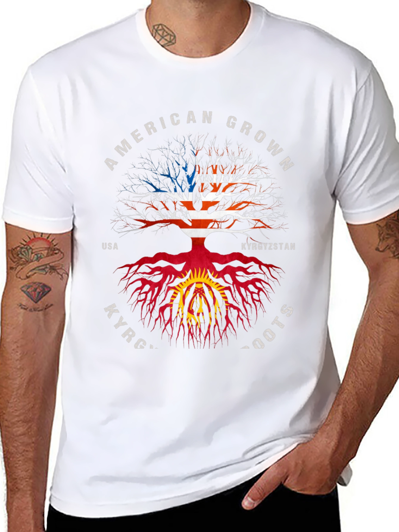 American Grown Kyrgyzstan Roots T-Shirt