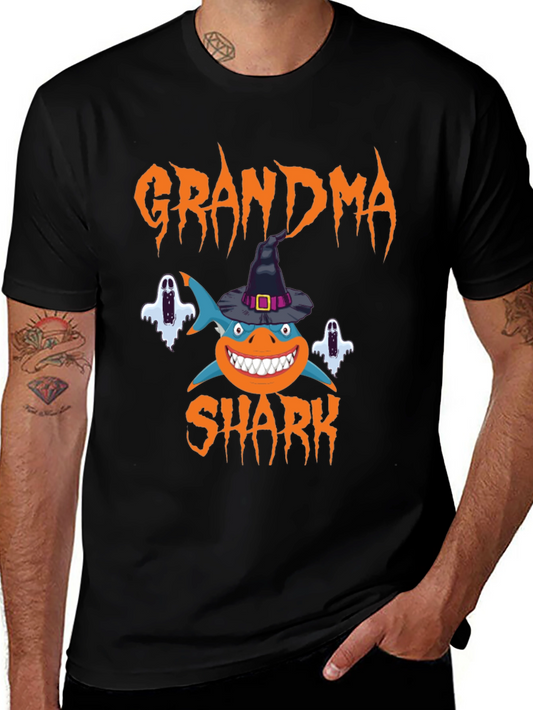 Grandma Shark Halloween T-Shirt