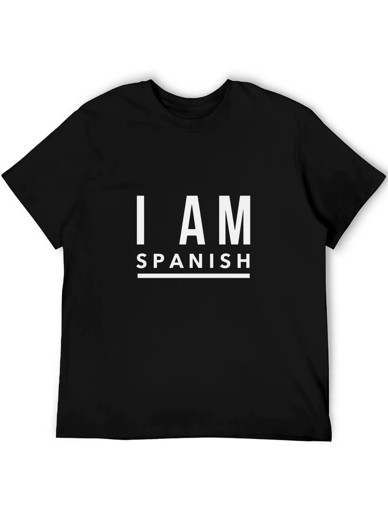 I AM SPANISH Graphic T-Shirt - Black