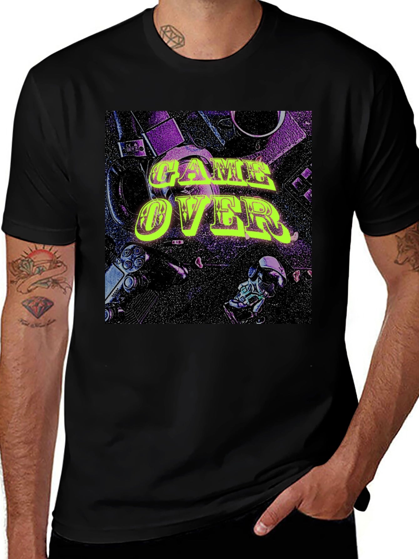 Game Over Graphic Tee - Gamer Style