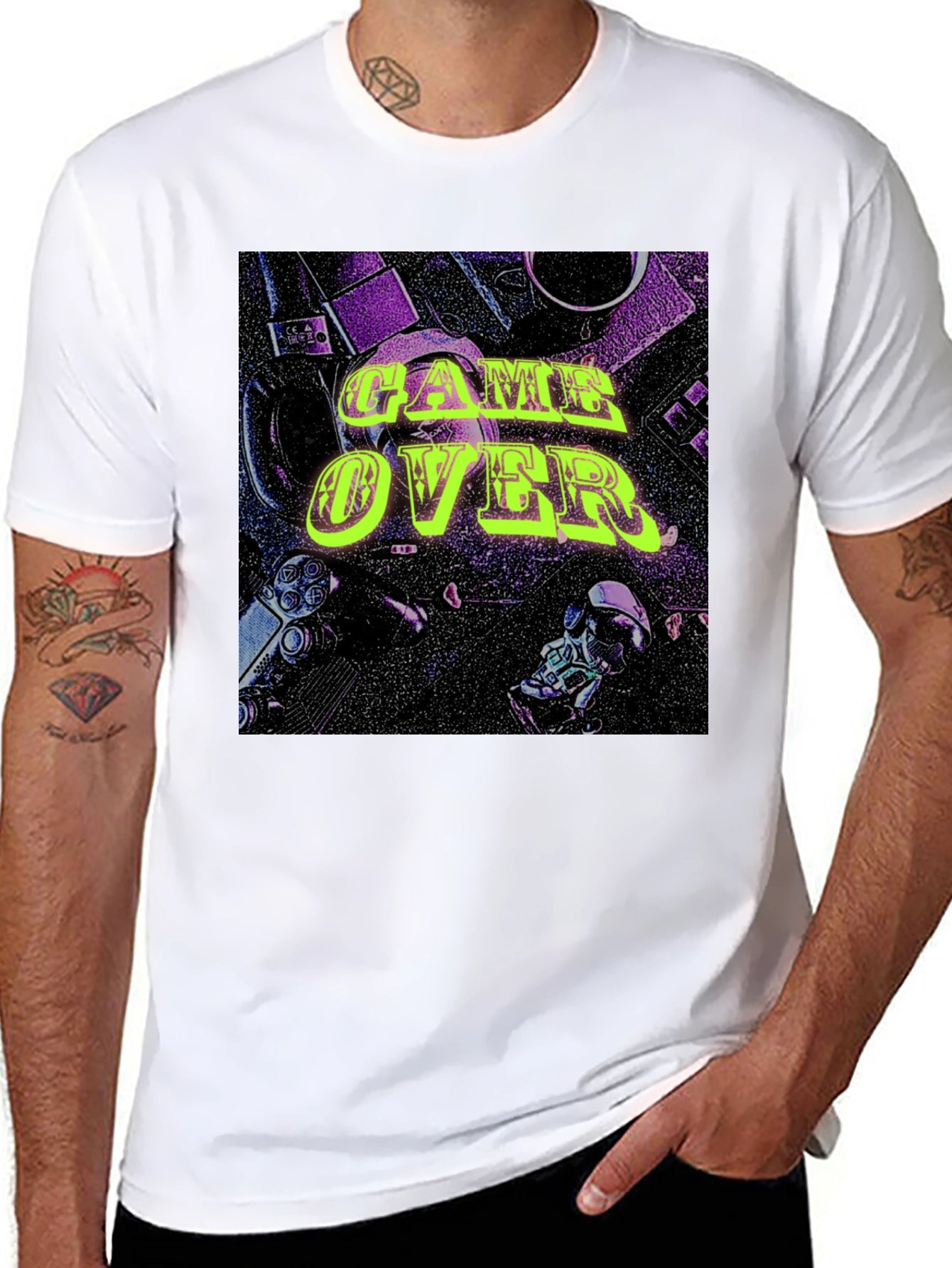 Game Over Graphic Tee - Gamer Style
