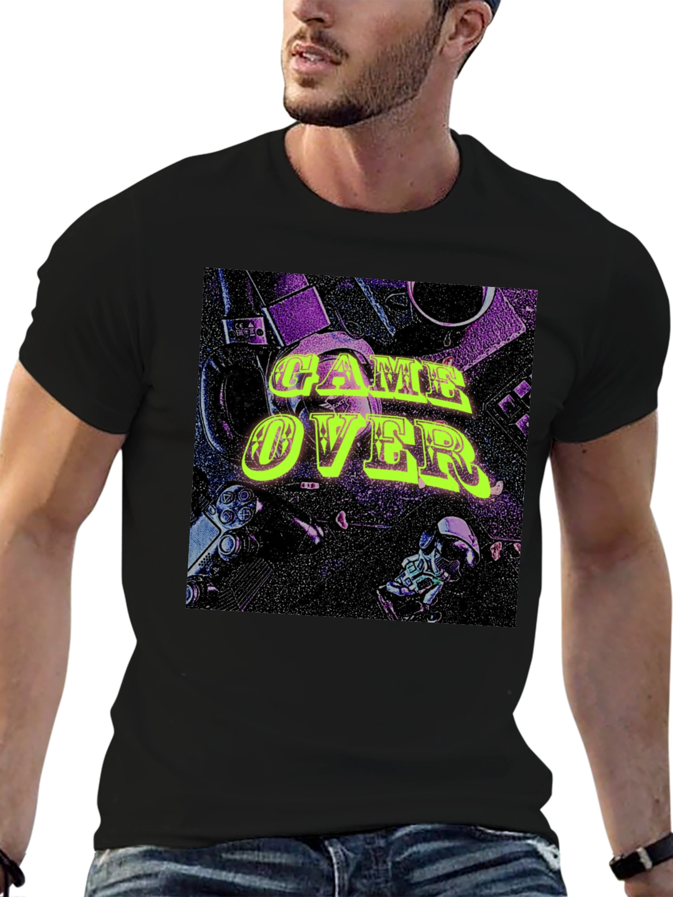 Game Over Graphic Tee - Gamer Style