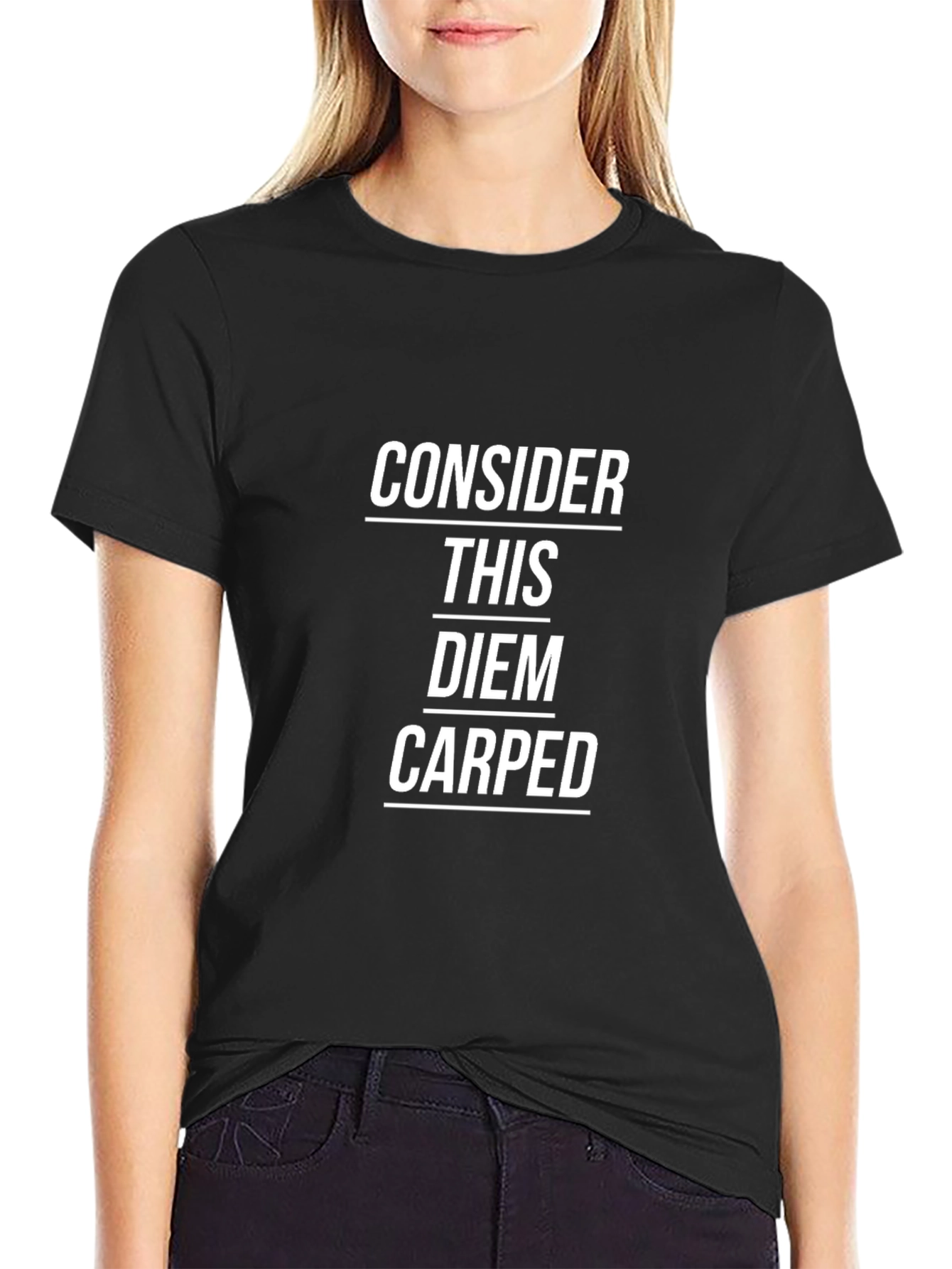 Consider This Carped Diem Black T-Shirt
