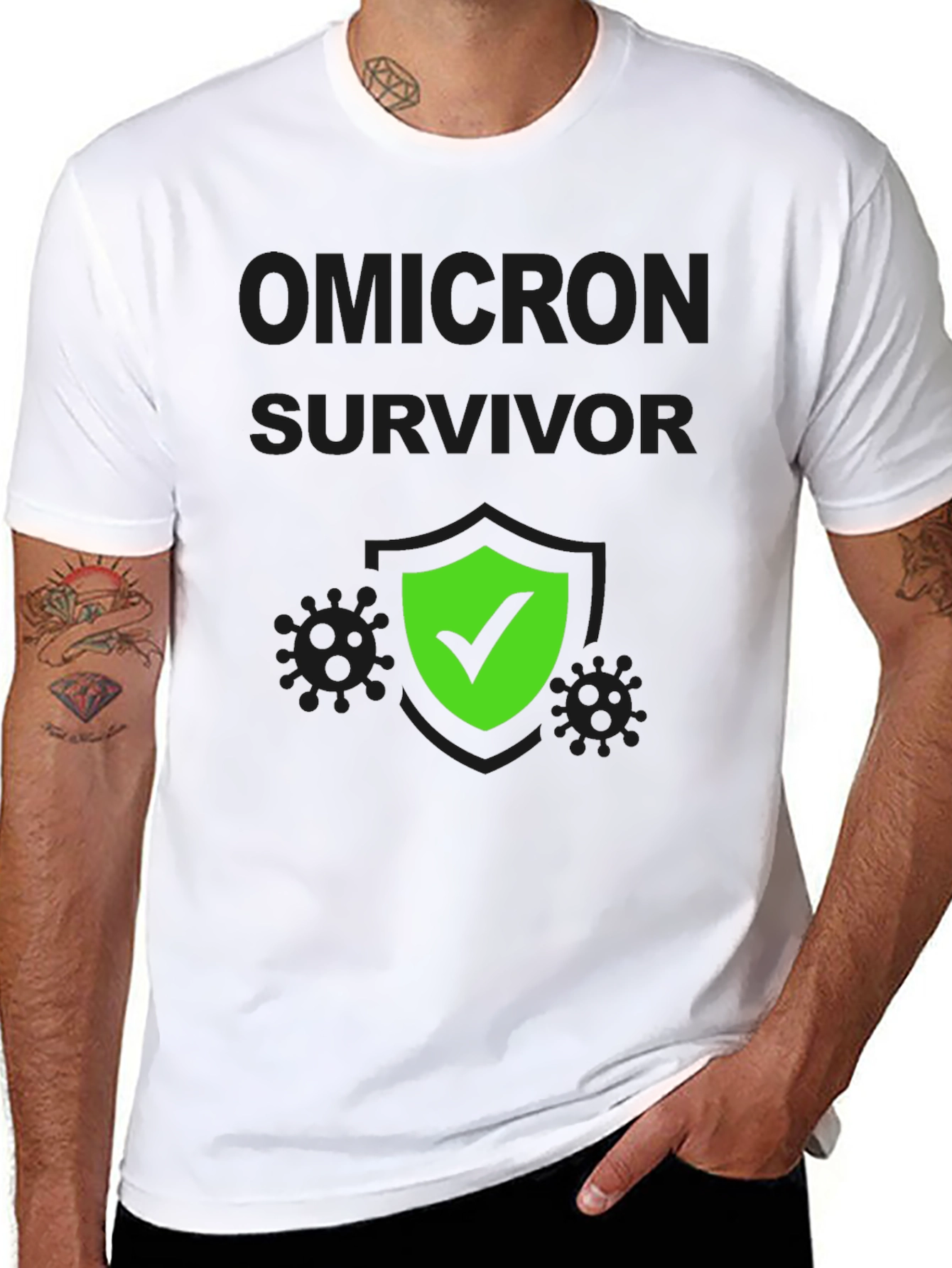 Omicron Survivor T-Shirt - Pandemic Humor Tee