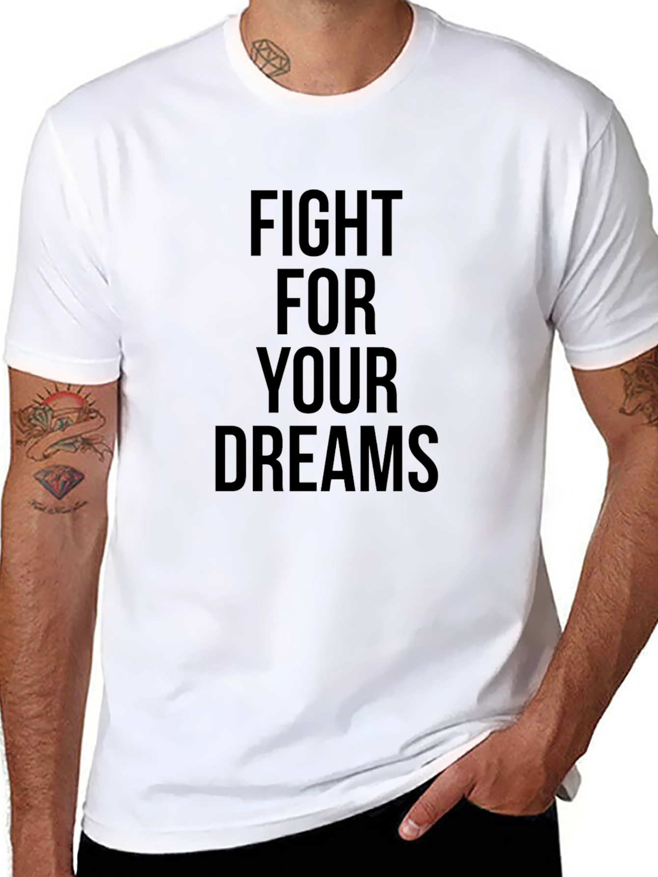Fight For Your Dreams Black T-Shirt