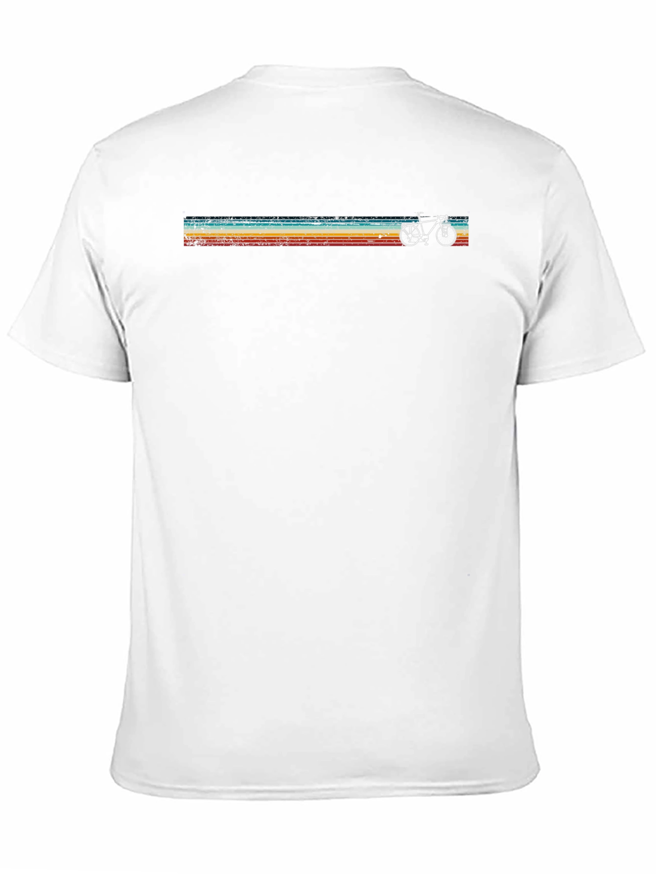 Retro Bike Stripes Graphic T-Shirt