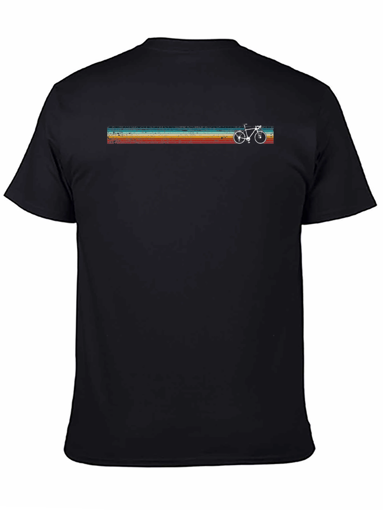 Retro Bike Stripes Graphic T-Shirt