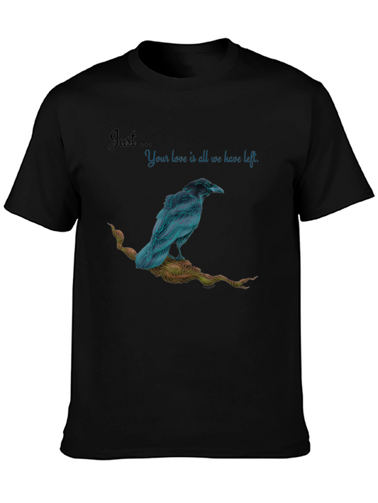 Raven Love Graphic Tee - Unique Design Comfortable Fit