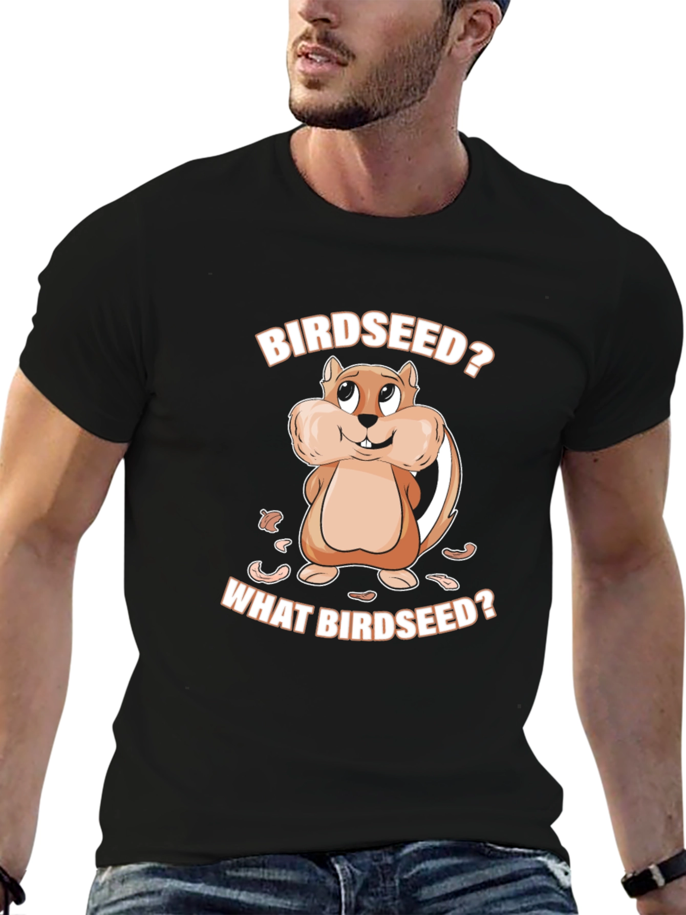 Birdseed T-Shirt - Funny Chipmunk Design