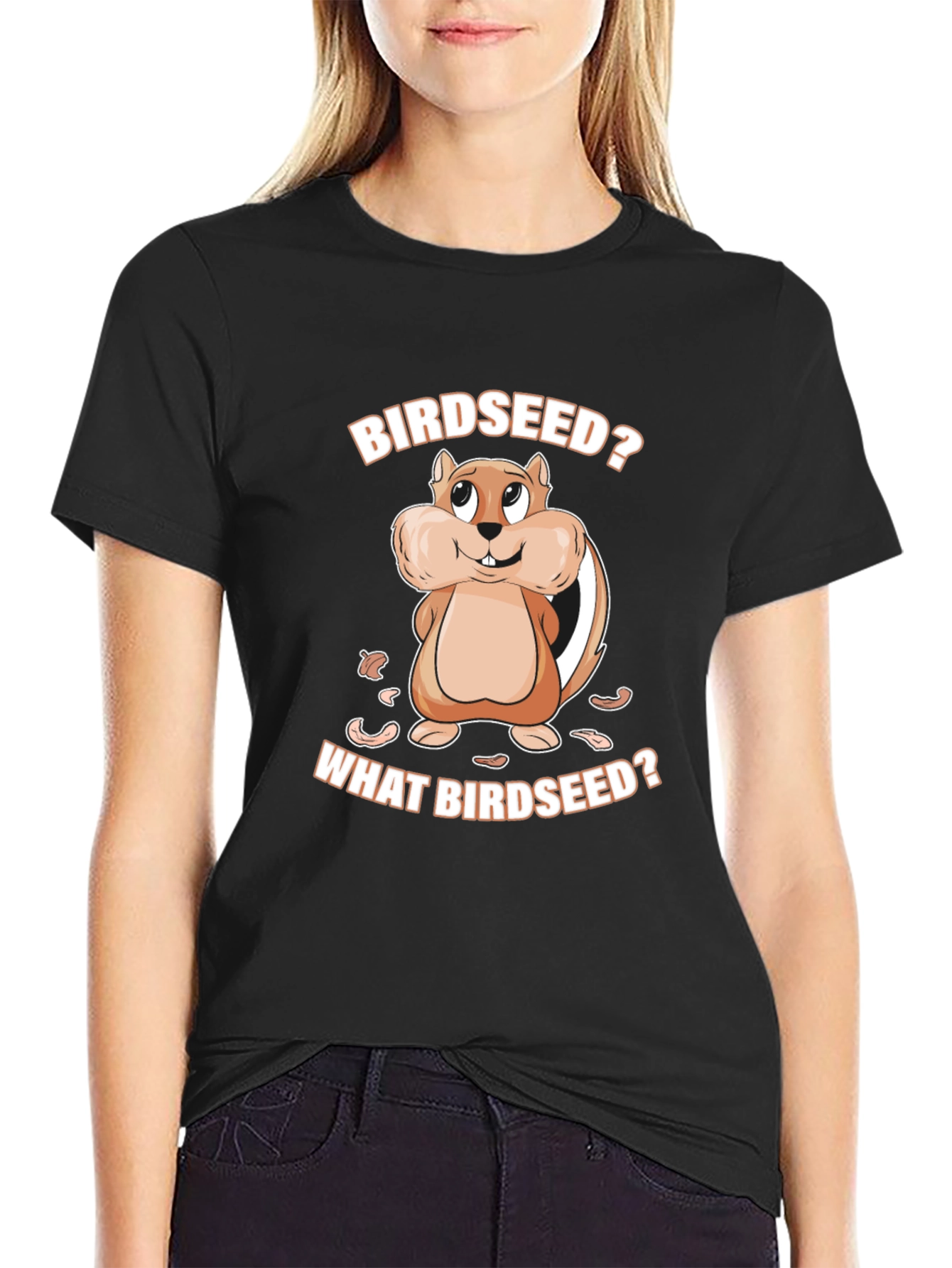 Birdseed T-Shirt - Funny Chipmunk Design