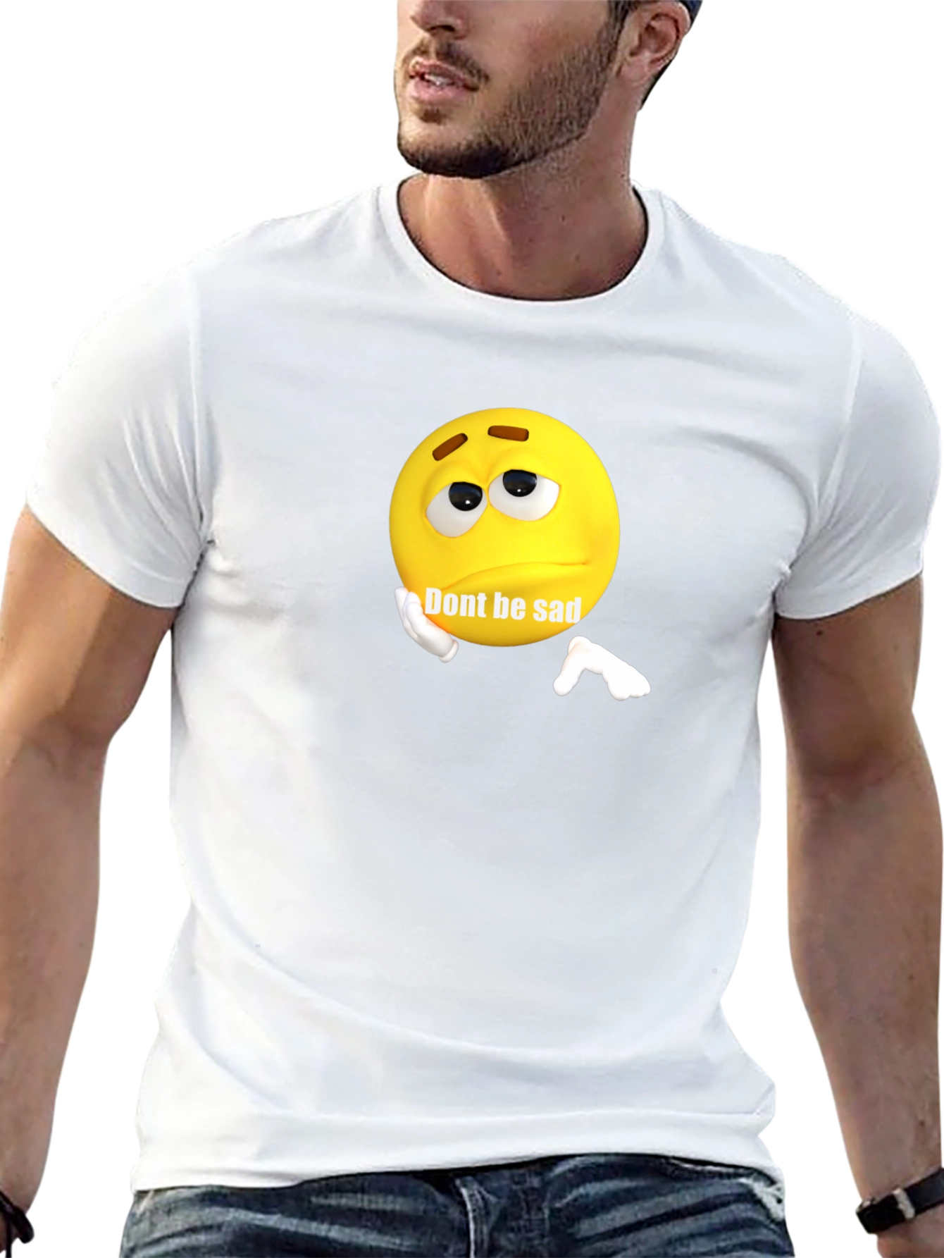 Dont Be Sad Graphic T-Shirt - Black