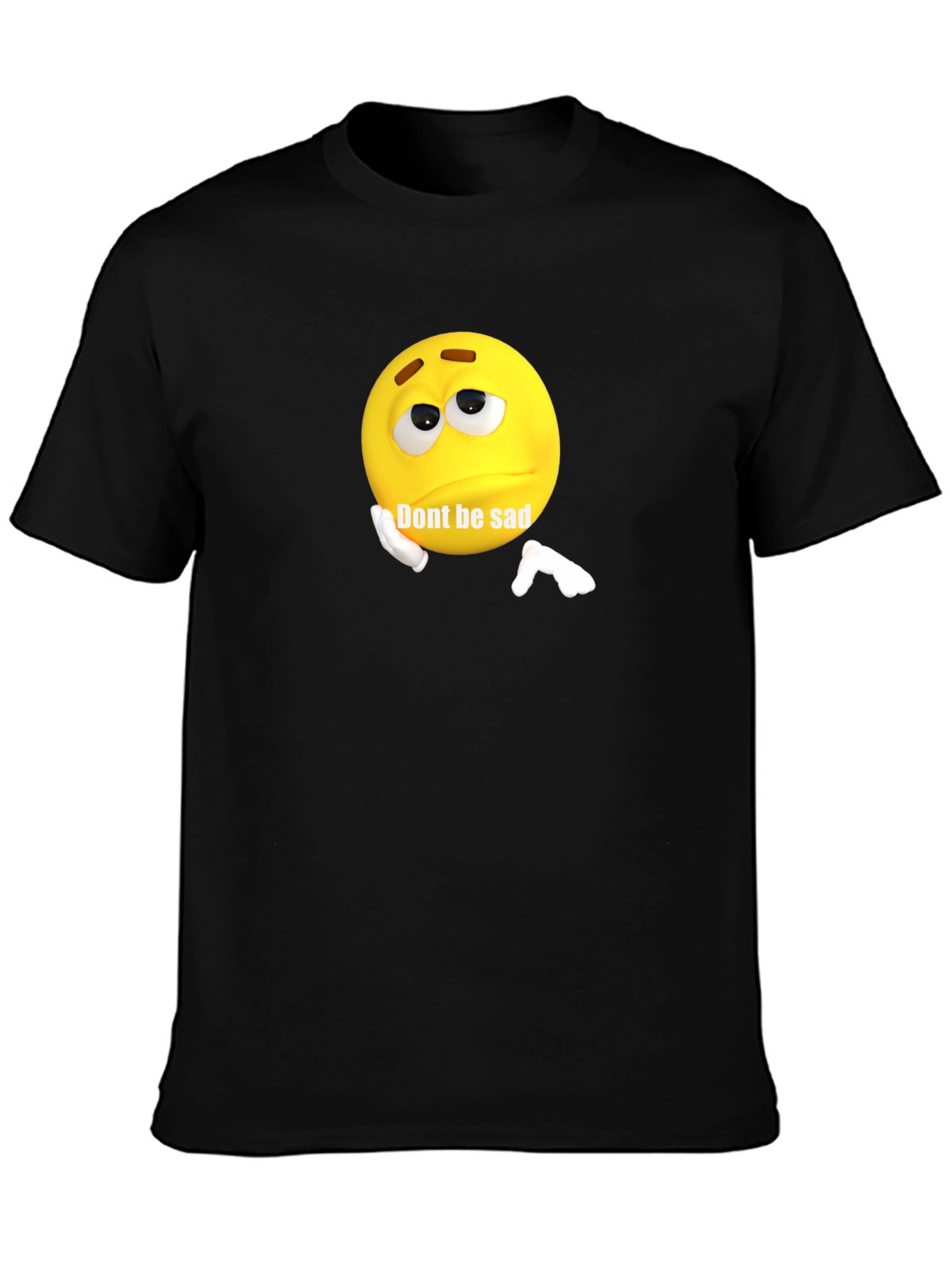 Dont Be Sad Graphic T-Shirt - Black