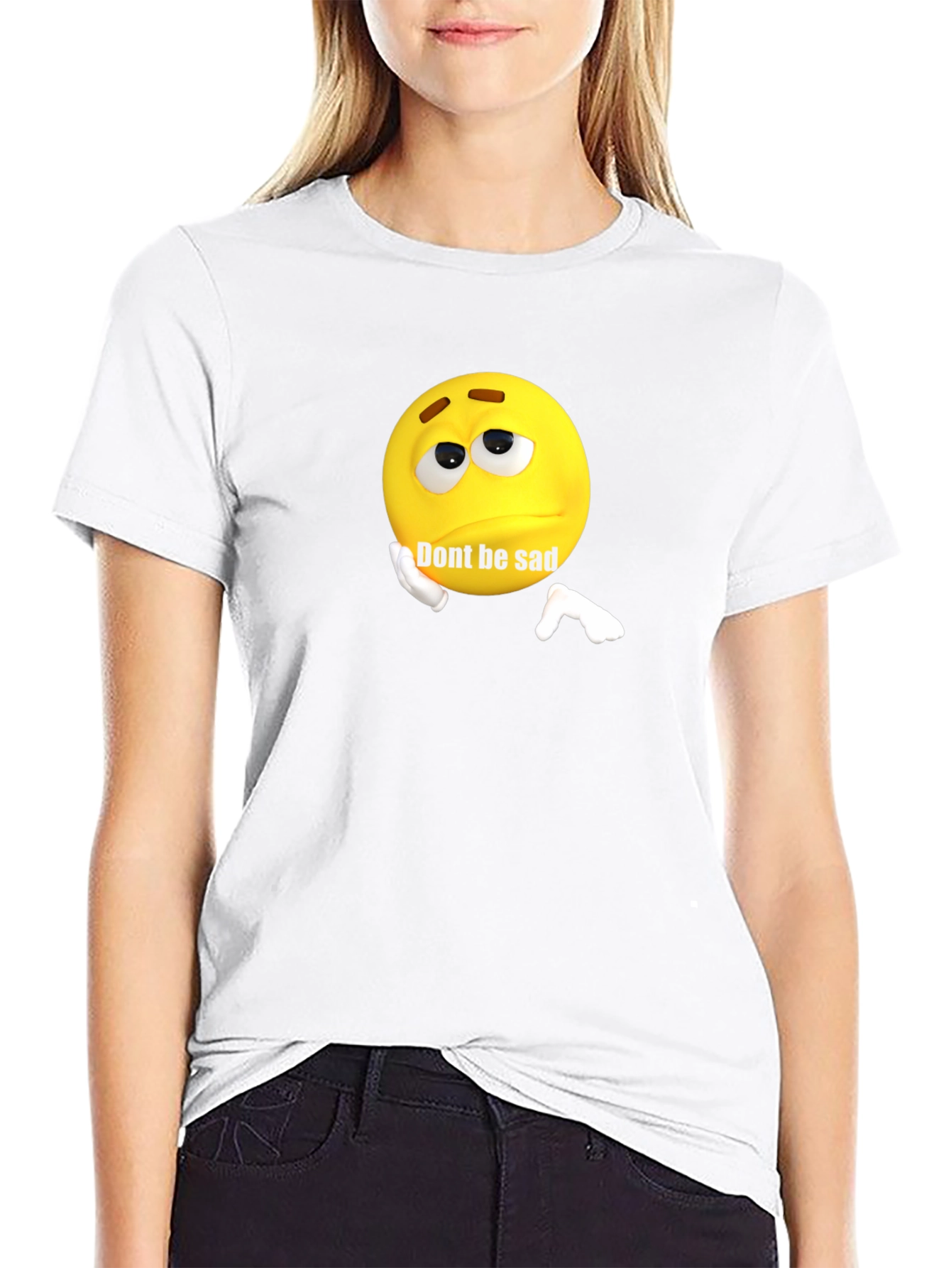 Dont Be Sad Graphic T-Shirt - Black
